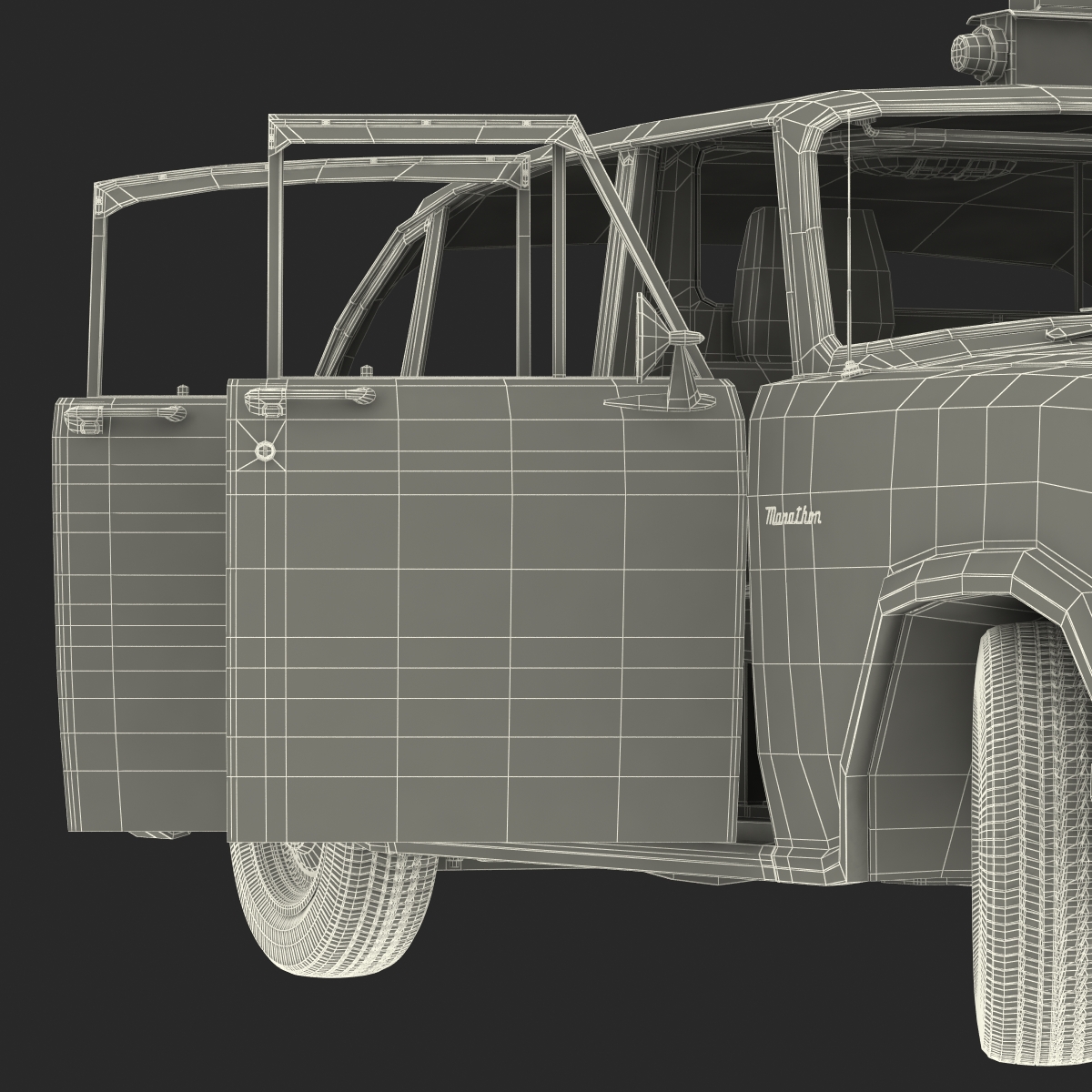 3D Checker Cab