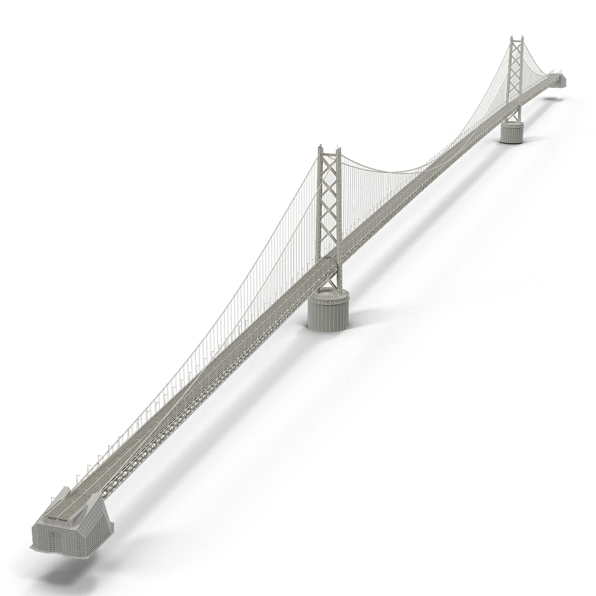 Akashi Kaiky Bridge 3D model