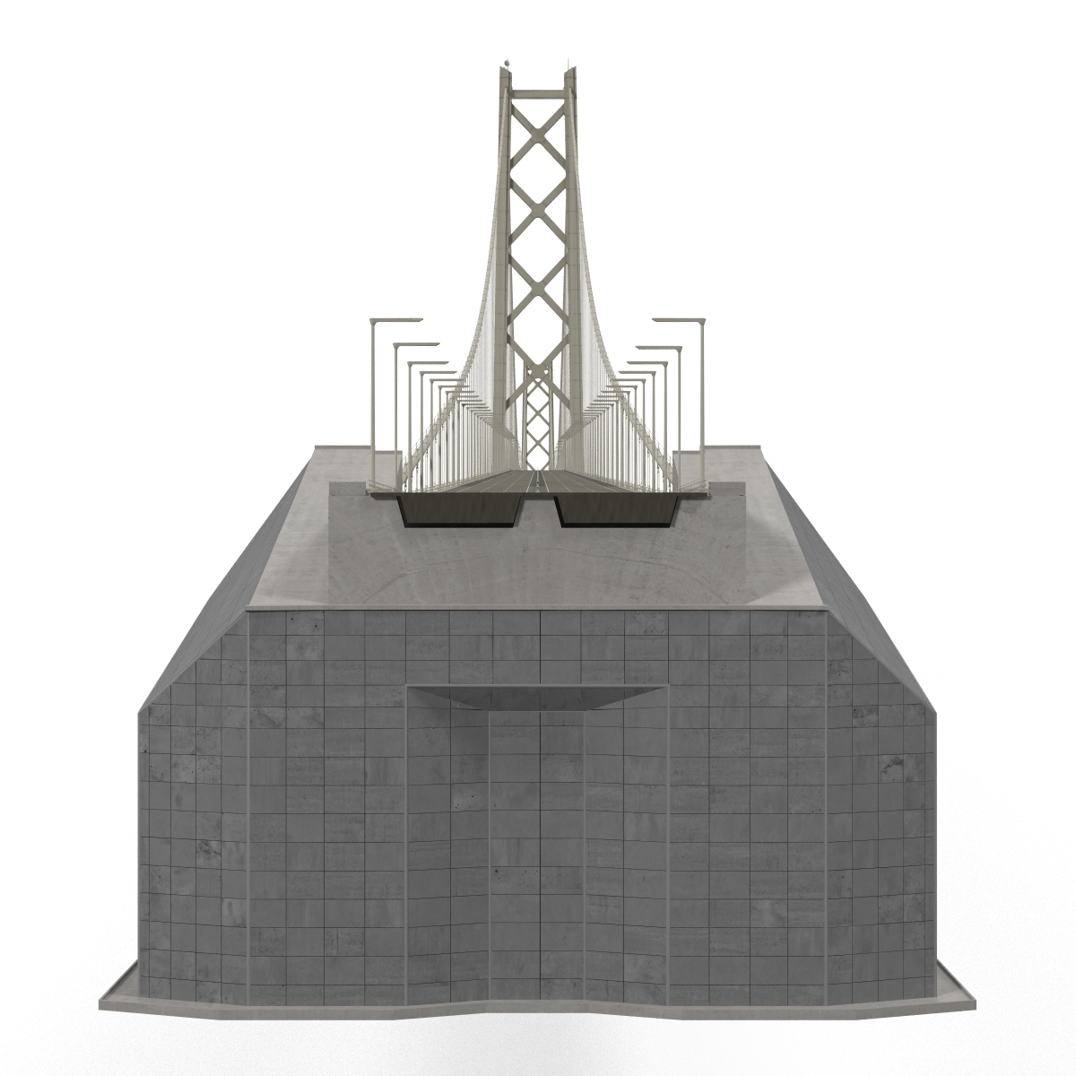 Akashi Kaiky Bridge 3D model