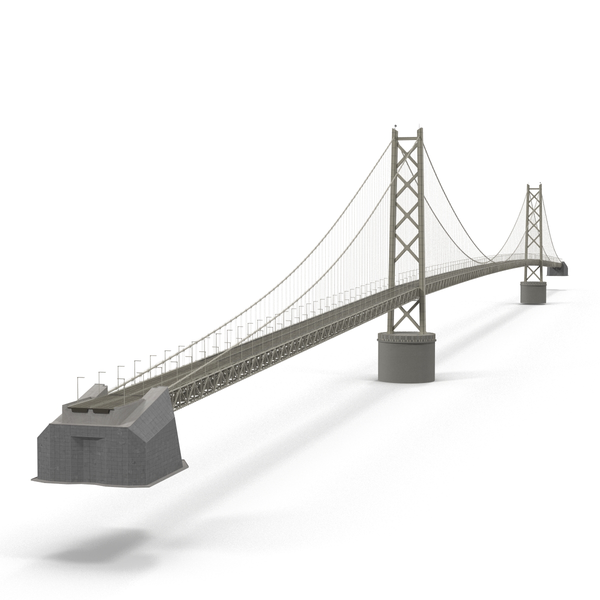 Akashi Kaiky Bridge 3D model