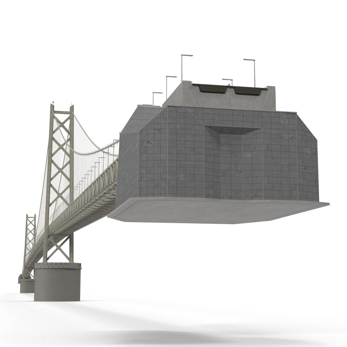 Akashi Kaiky Bridge 3D model