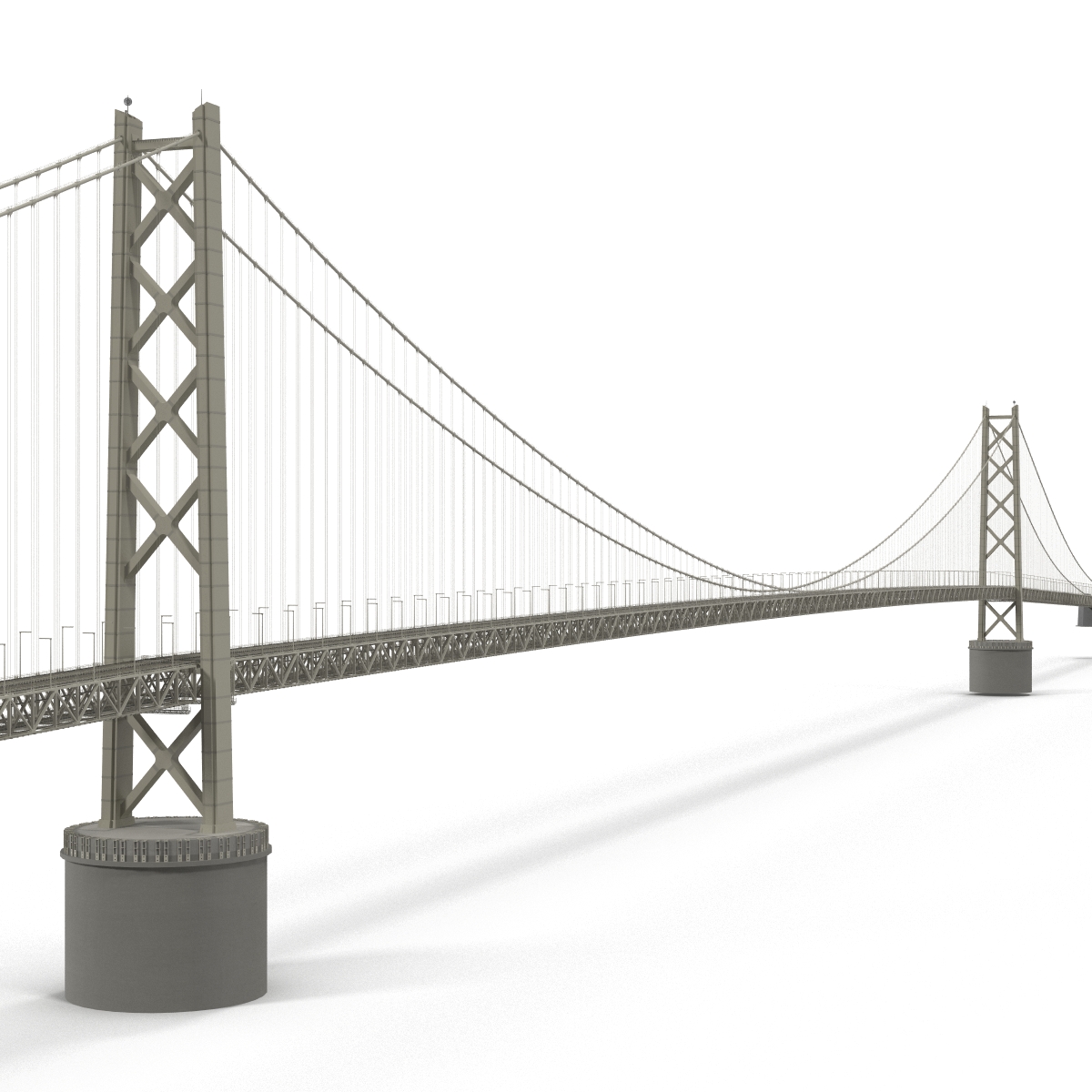 Akashi Kaiky Bridge 3D model