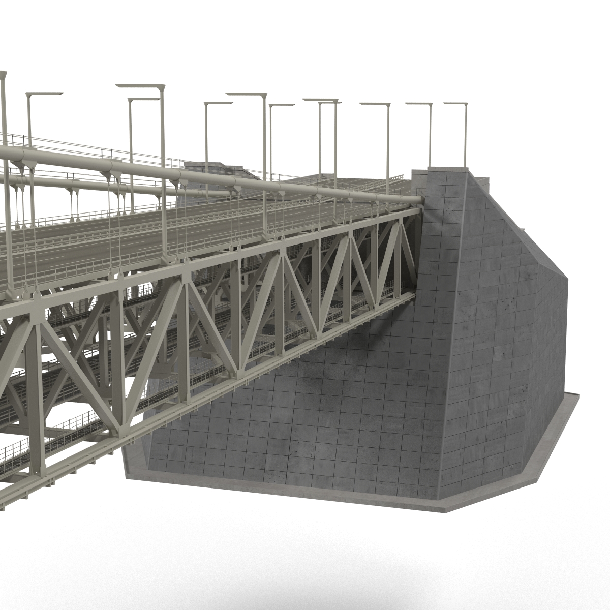 Akashi Kaiky Bridge 3D model