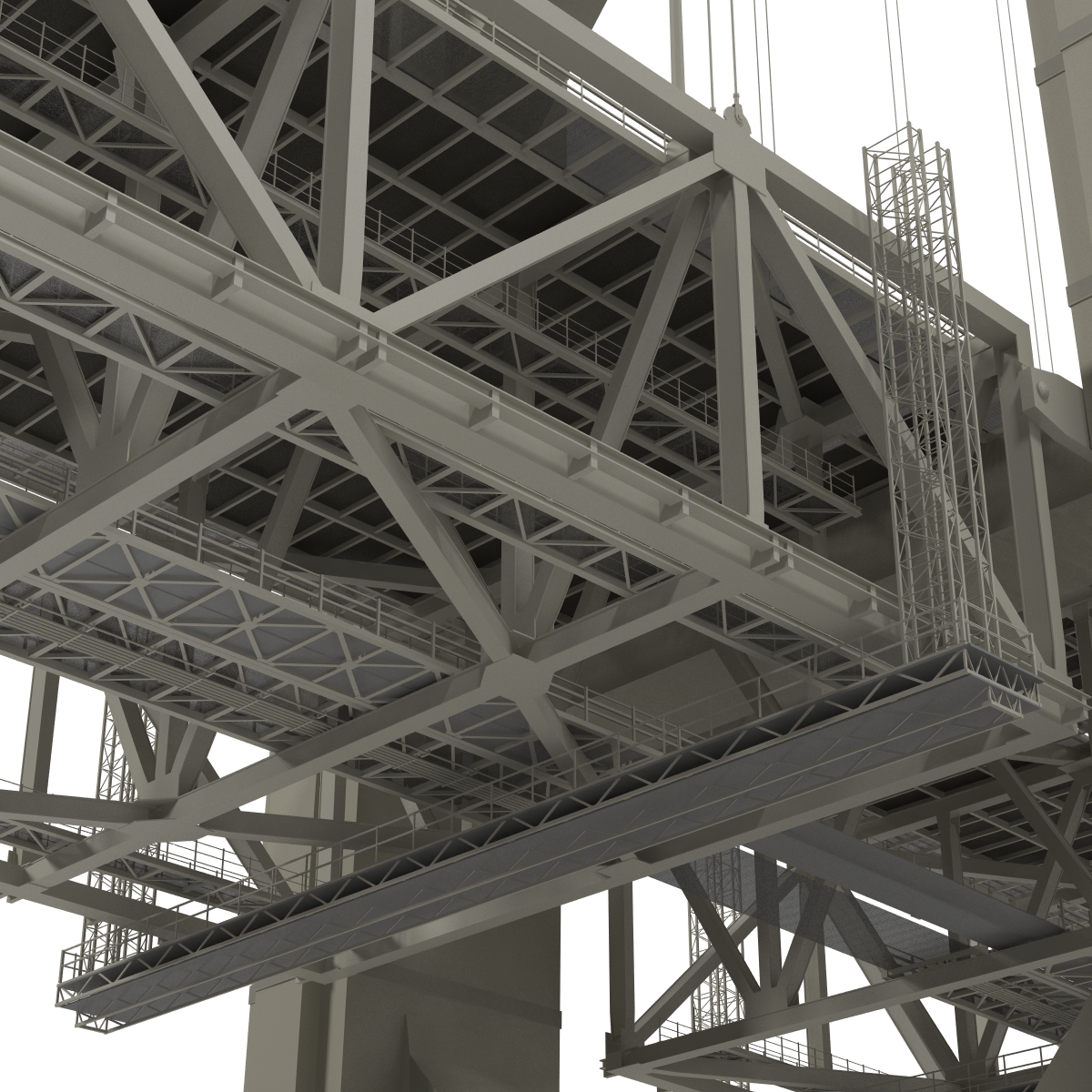 Akashi Kaiky Bridge 3D model