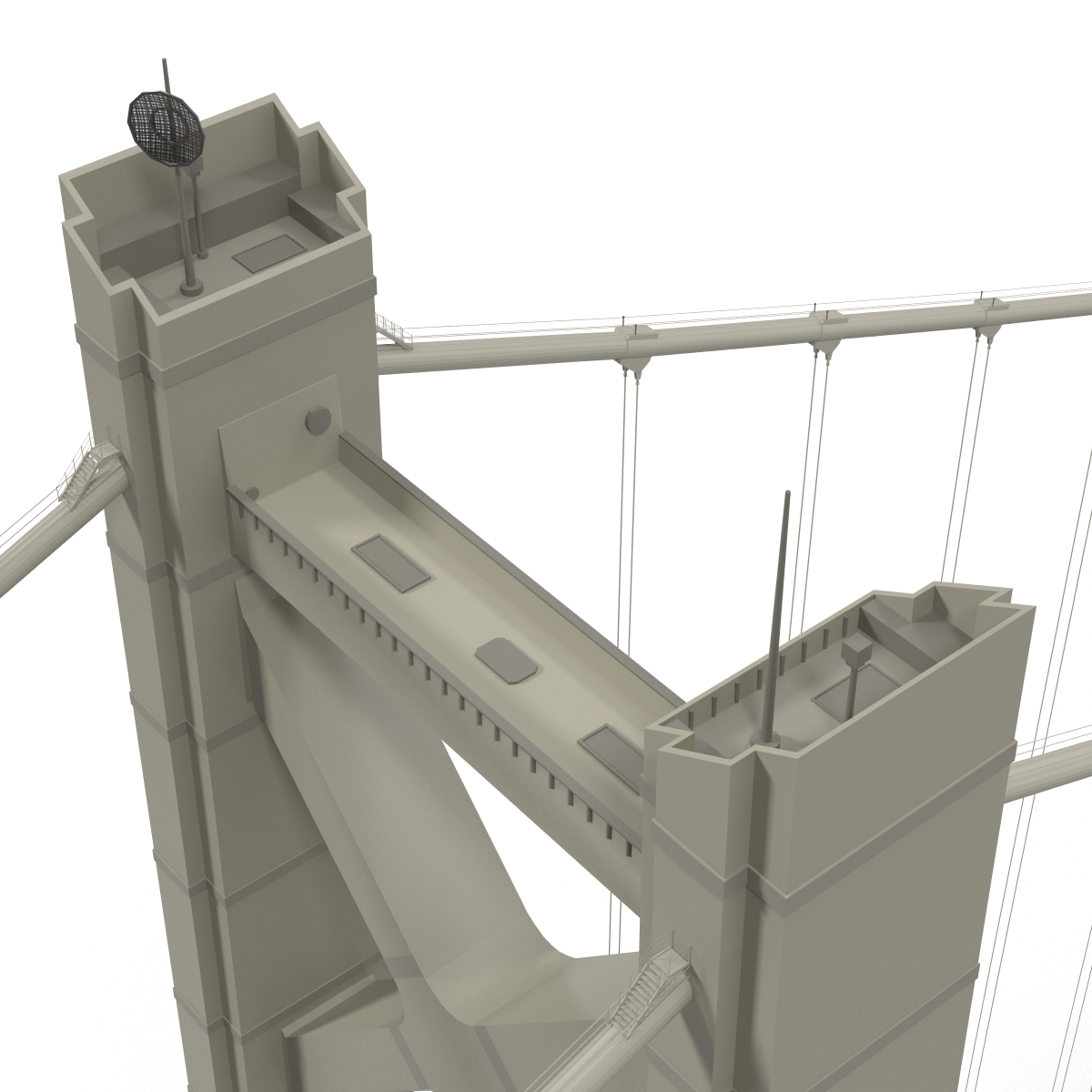 Akashi Kaiky Bridge 3D model