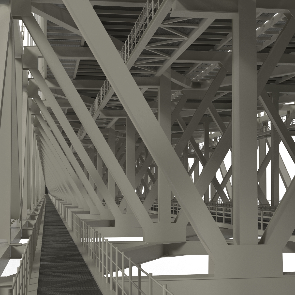 Akashi Kaiky Bridge 3D model