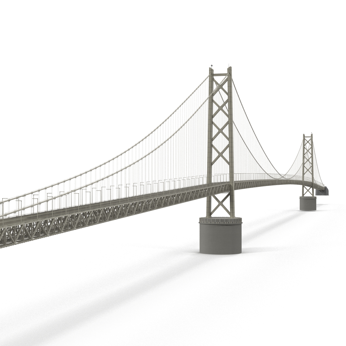 Akashi Kaiky Bridge 3D model