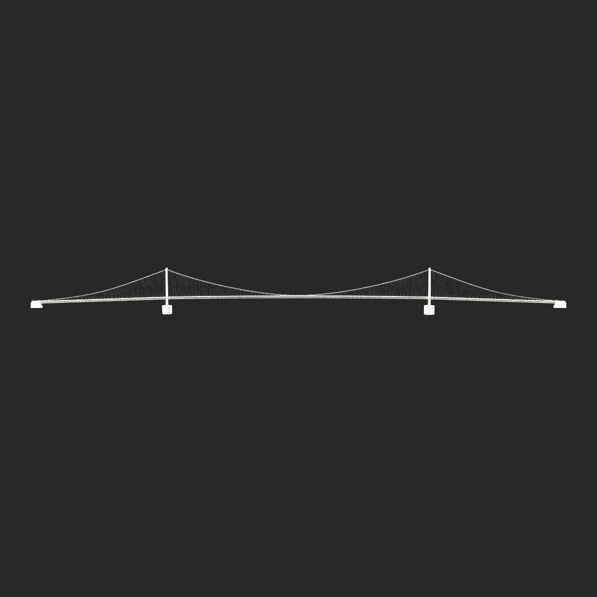 Akashi Kaiky Bridge 3D model