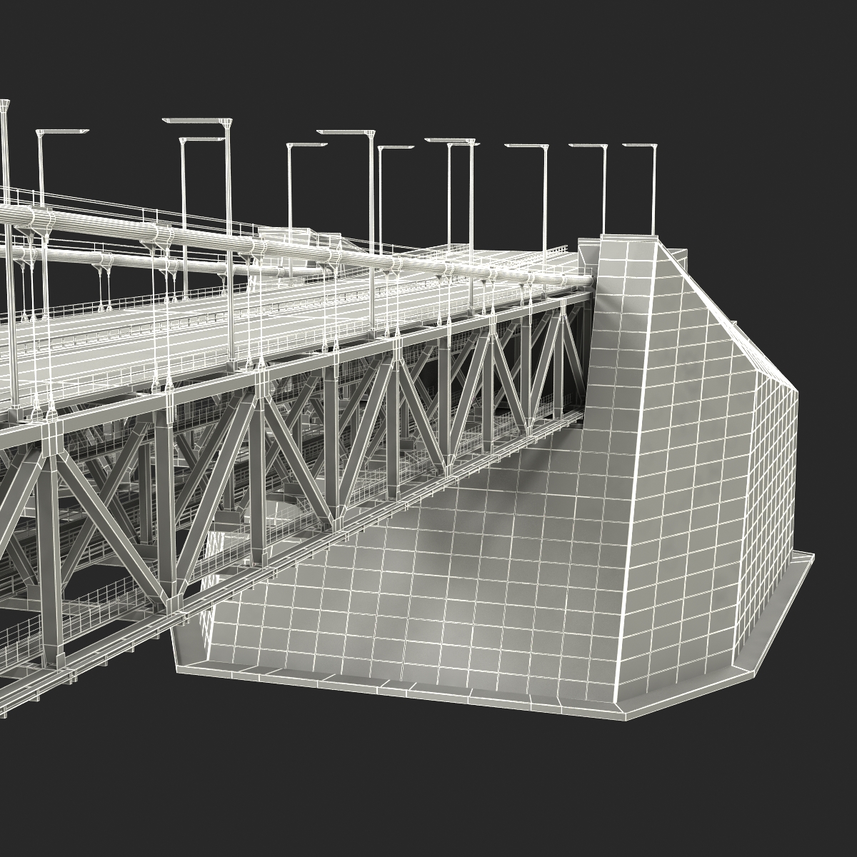 Akashi Kaiky Bridge 3D model