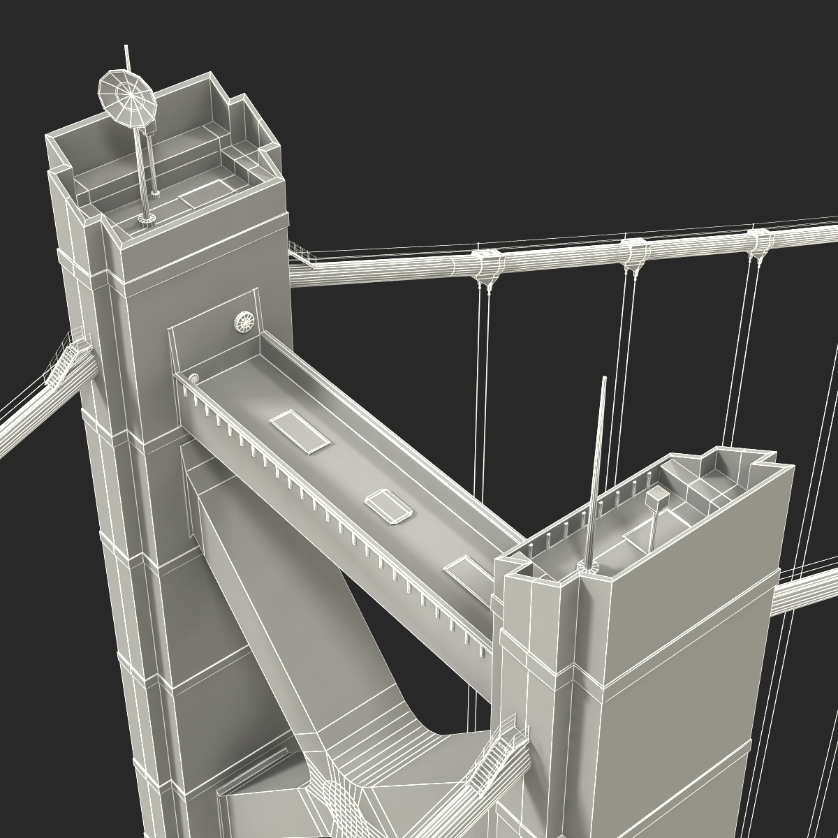 Akashi Kaiky Bridge 3D model