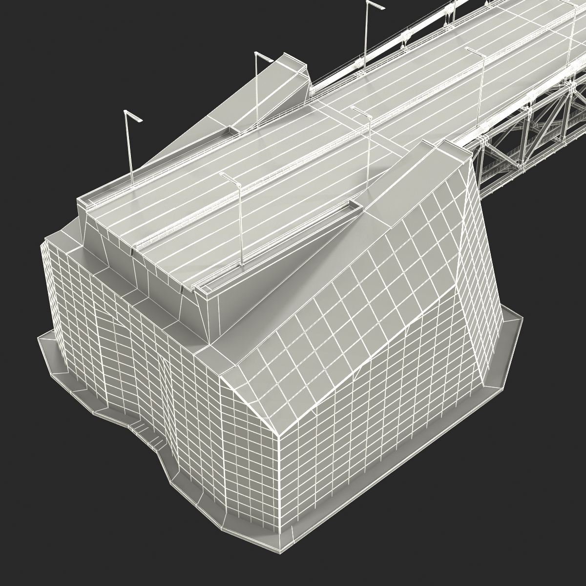 Akashi Kaiky Bridge 3D model