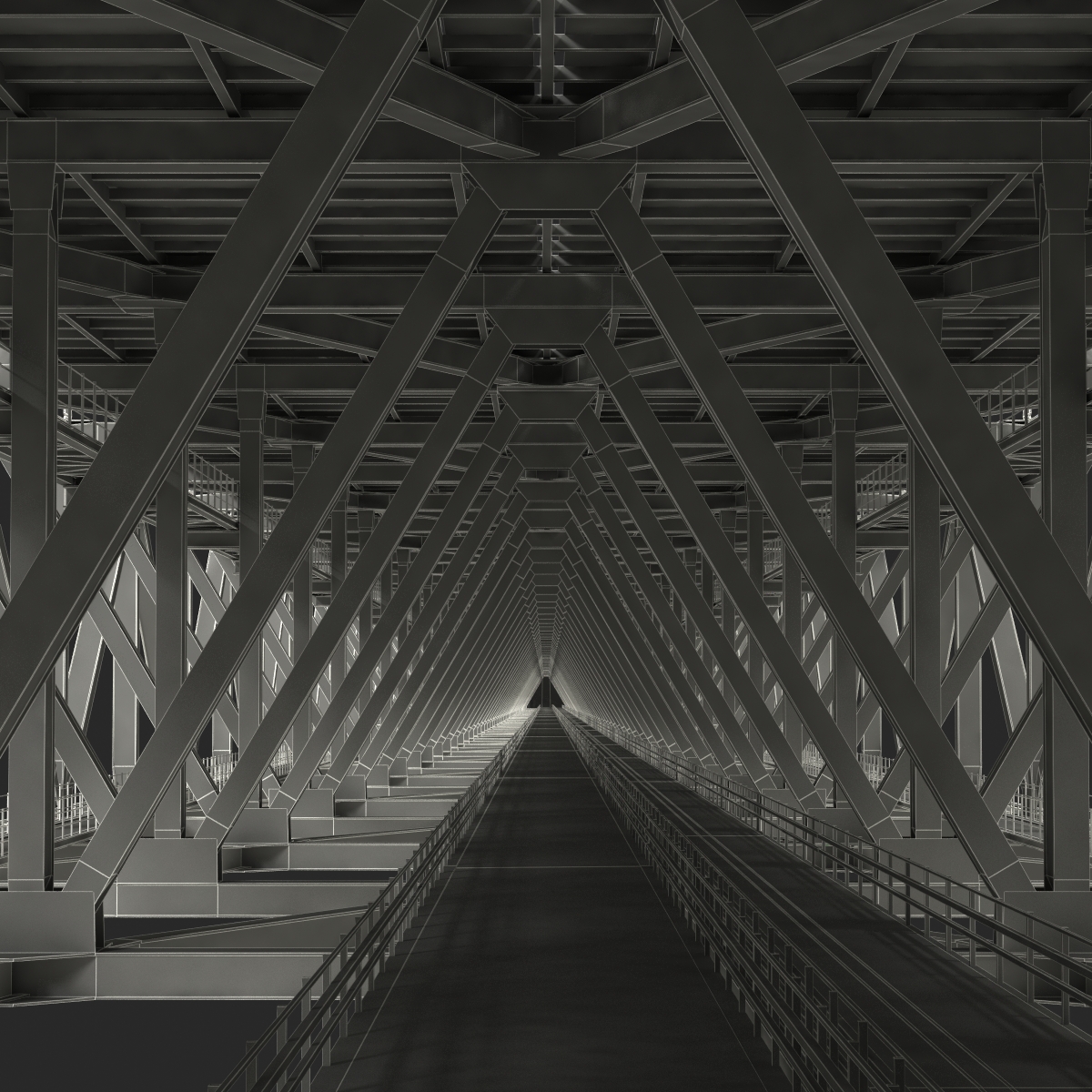 Akashi Kaiky Bridge 3D model