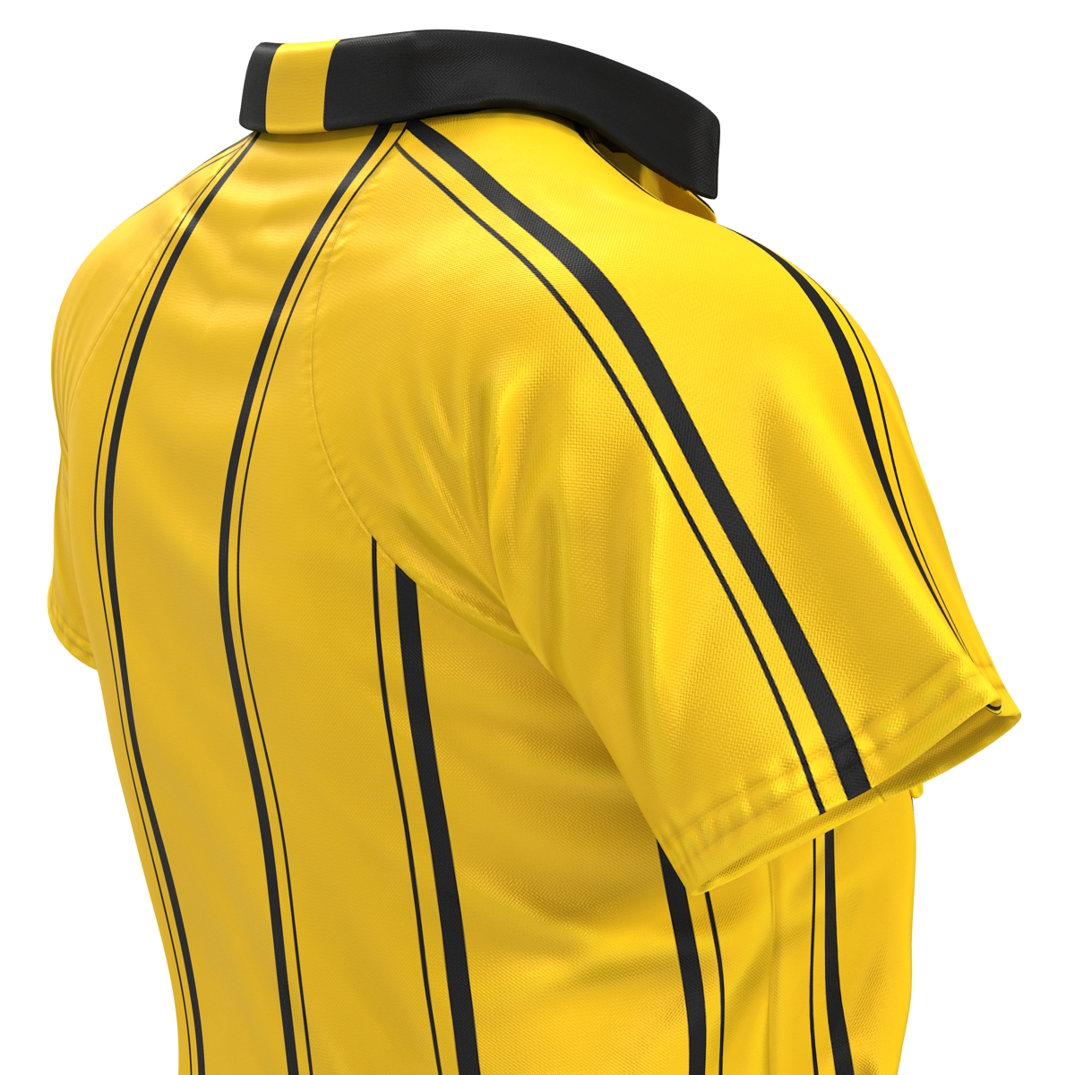 Yellow Referees Jersey 3D