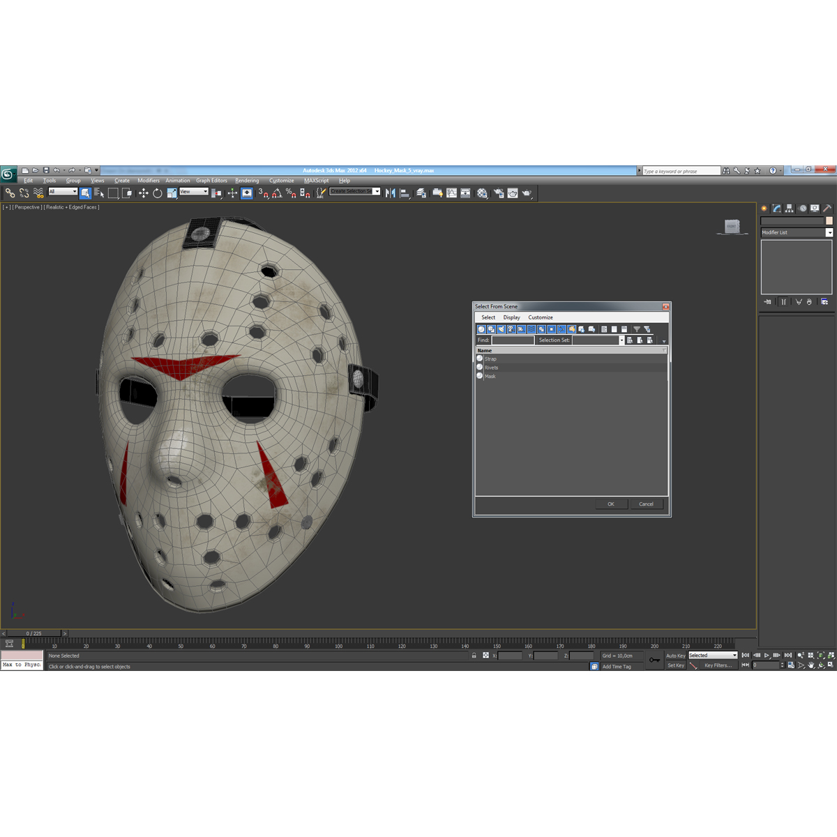 3D Hockey Mask 5 model