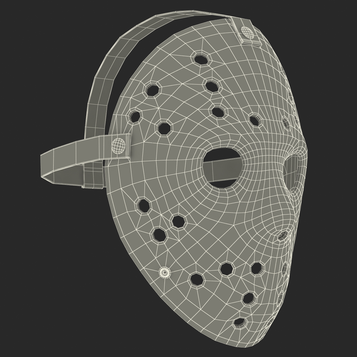 3D Hockey Mask 5 model