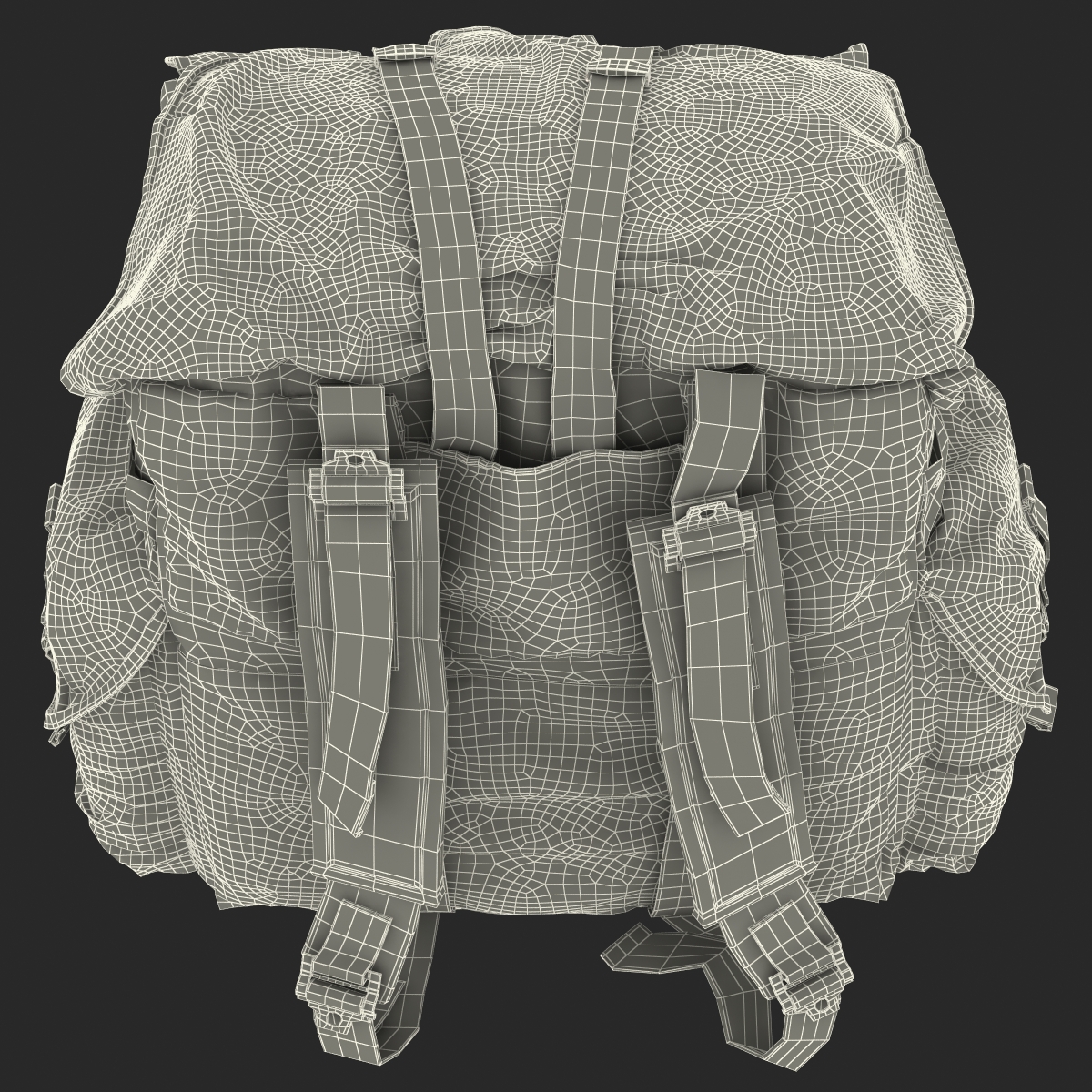 Military Backpack 2 3D model