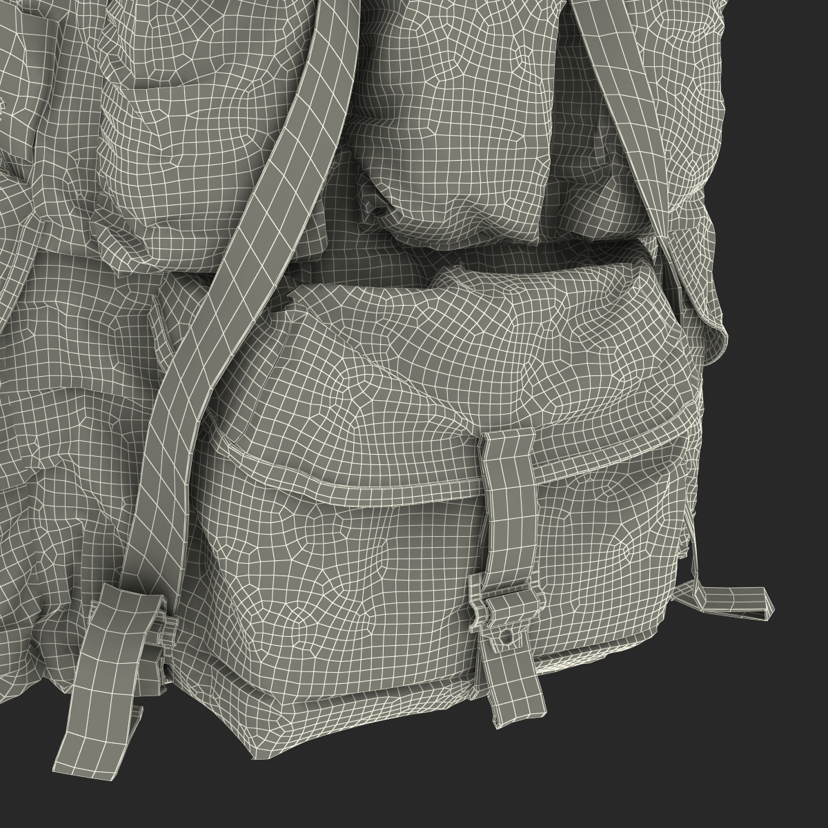 Military Backpack 2 3D model