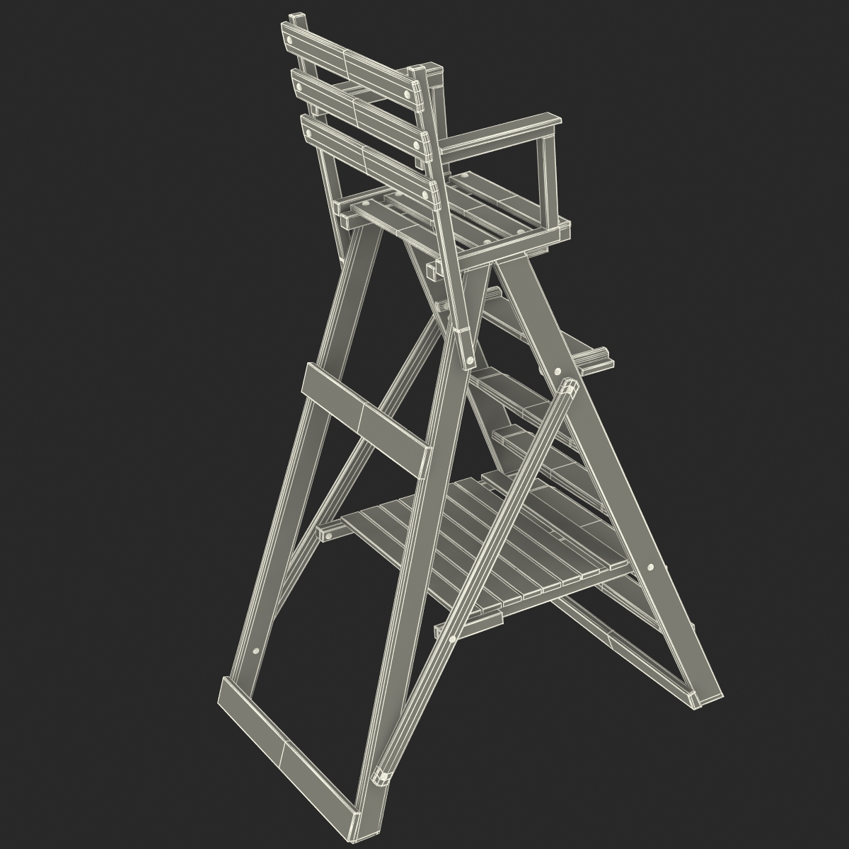 3D Classic Umpire Chair Green