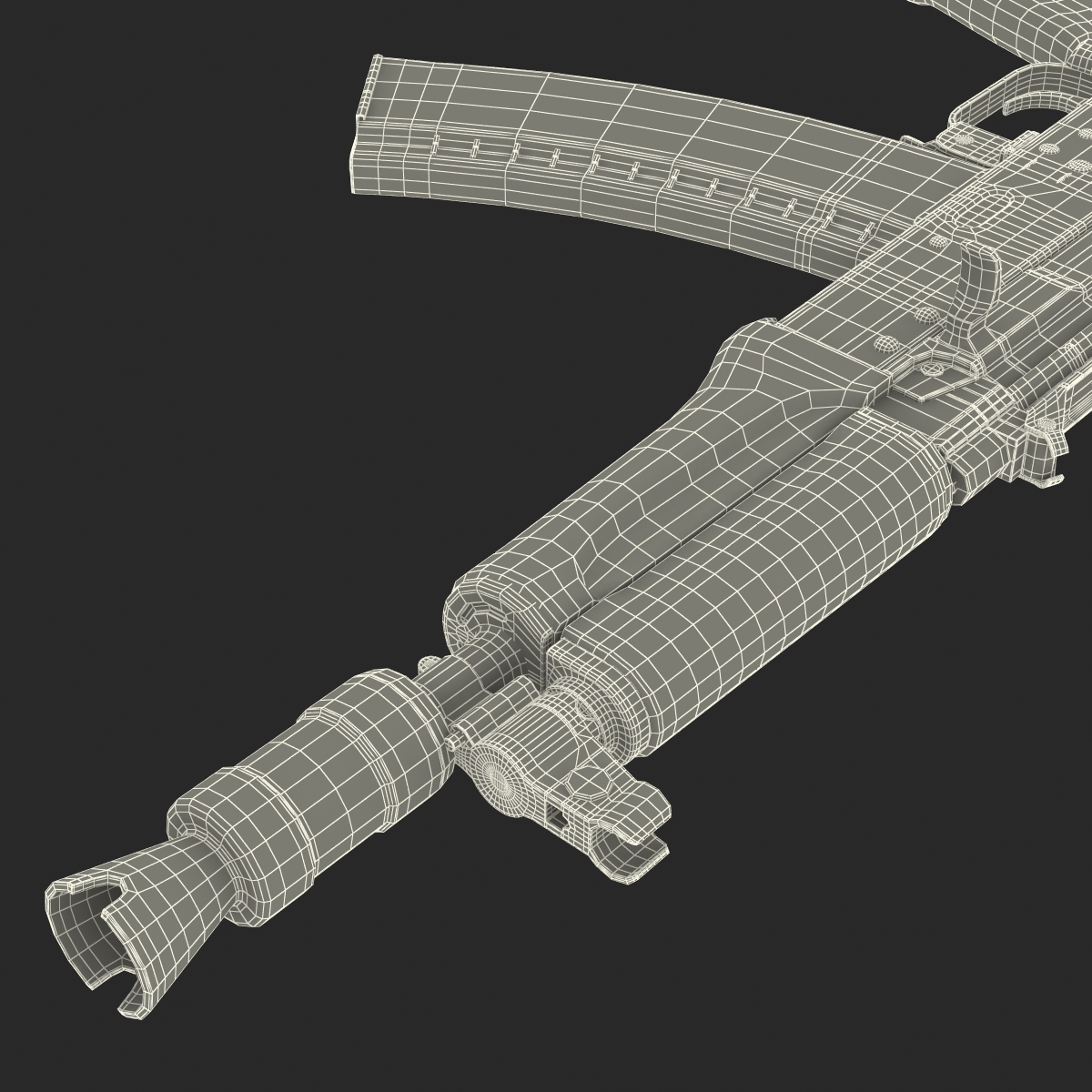 3D Assault Rifle AKS 74U