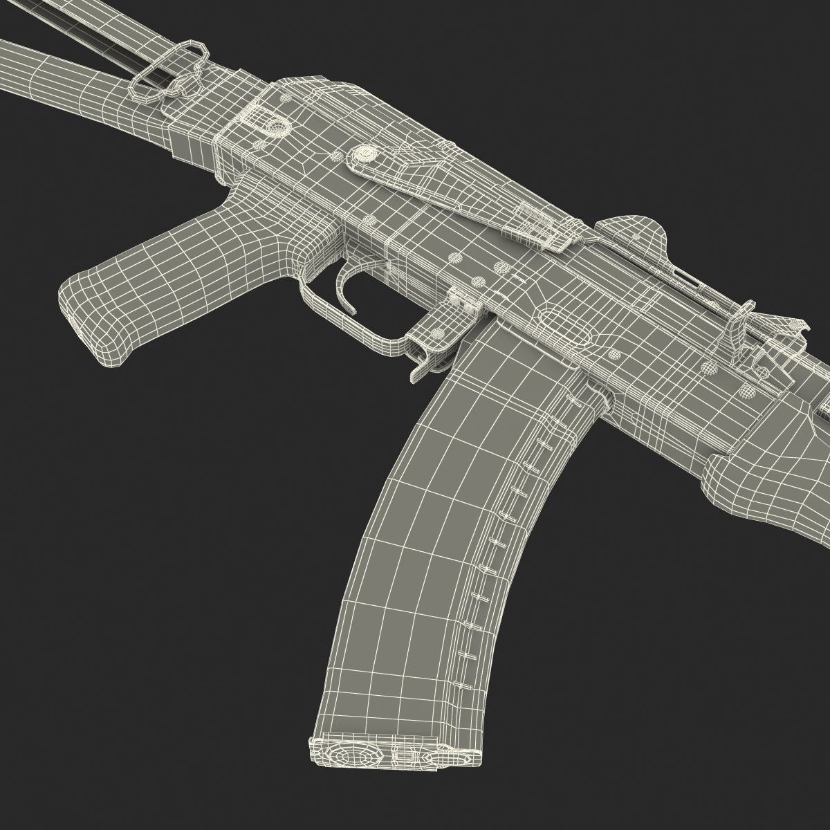 3D Assault Rifle AKS 74U