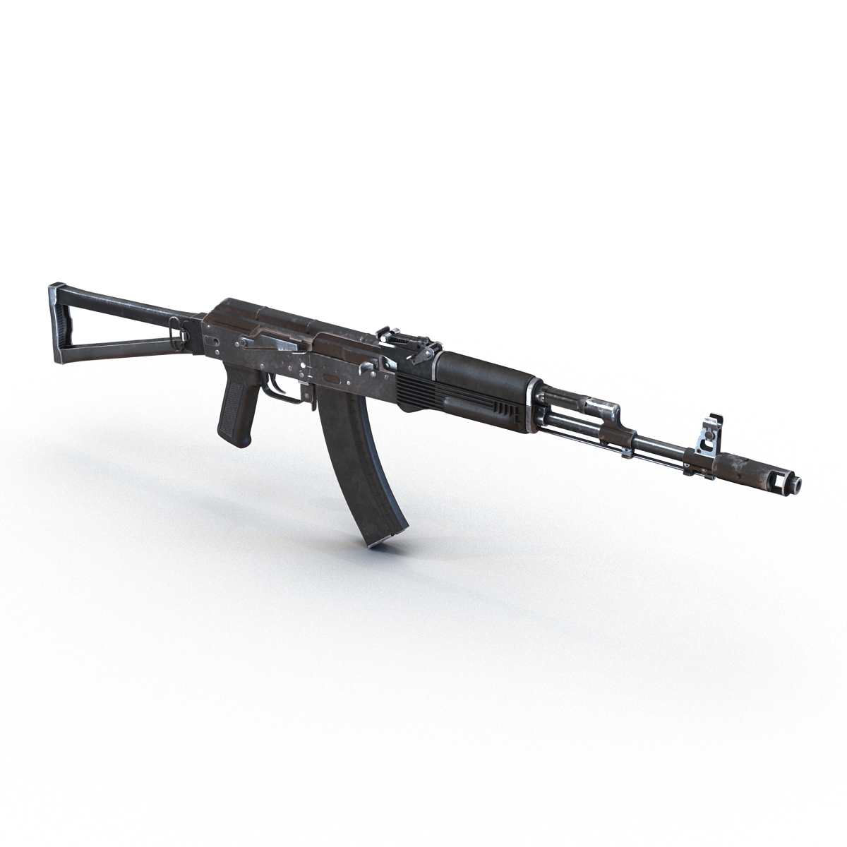 3D model Assault Rifle AKS 74