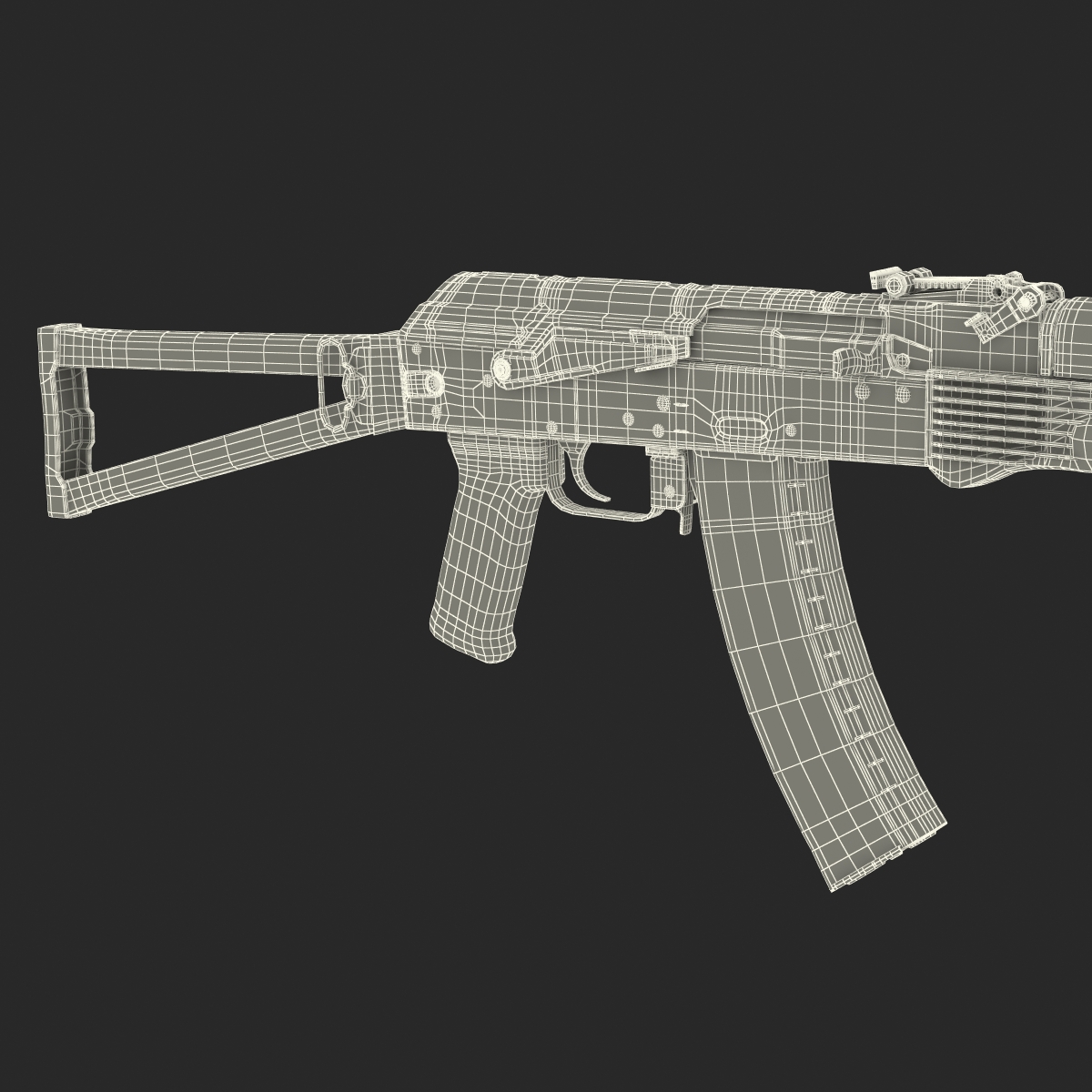 3D model Assault Rifle AKS 74