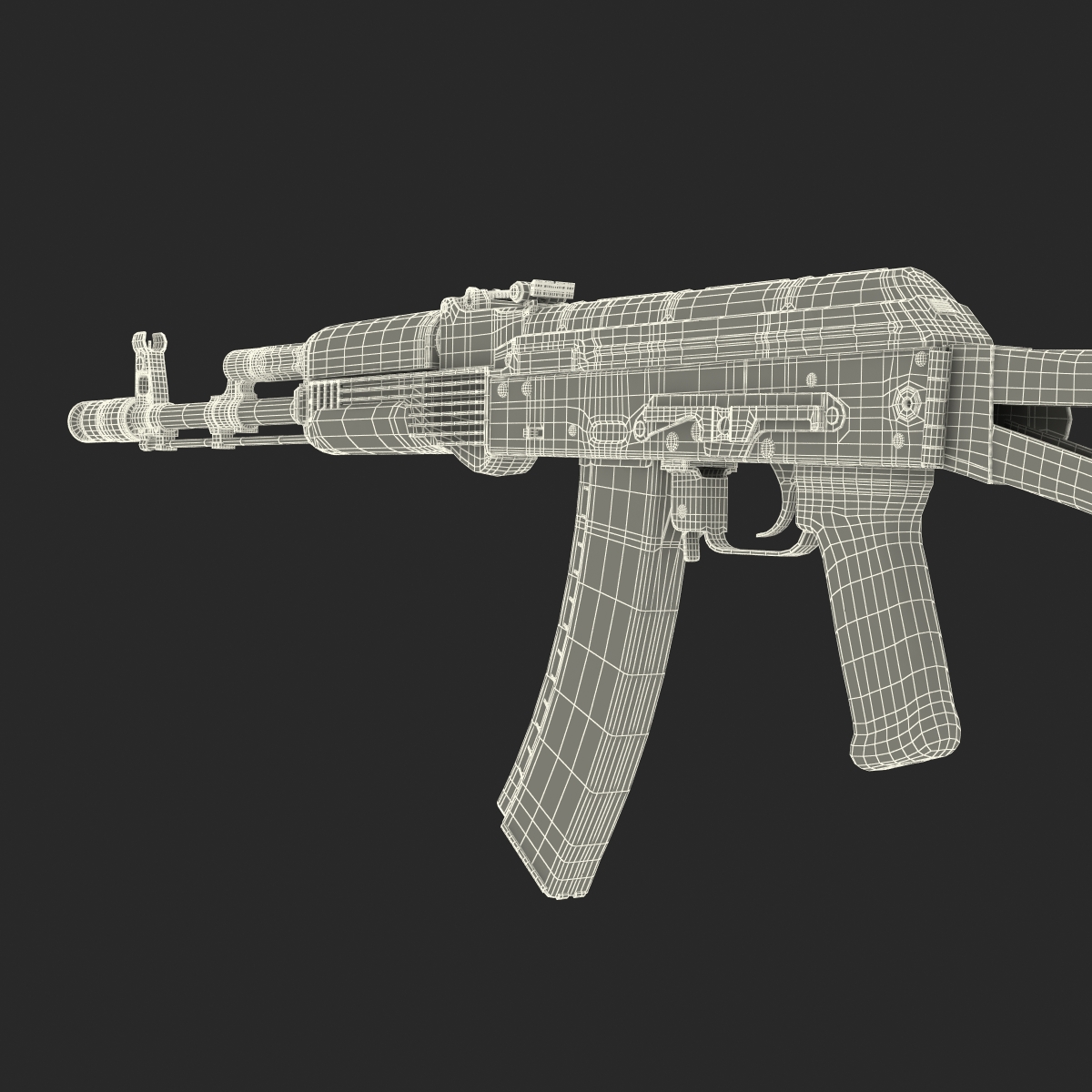 3D model Assault Rifle AKS 74