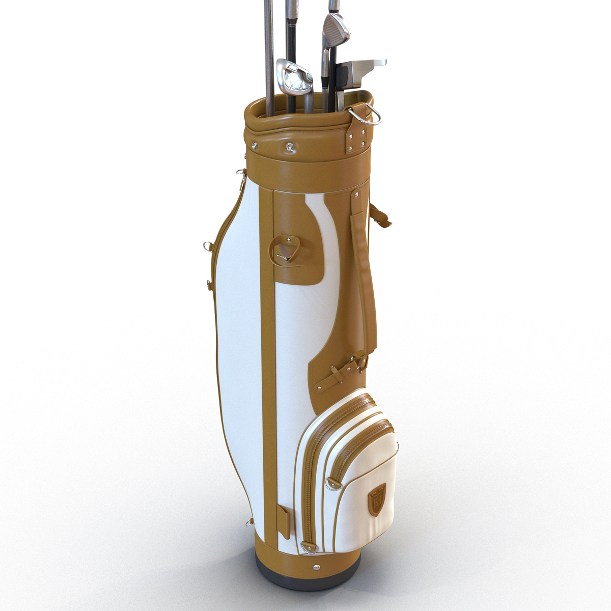 3D model Golf Bag and Clubs 3