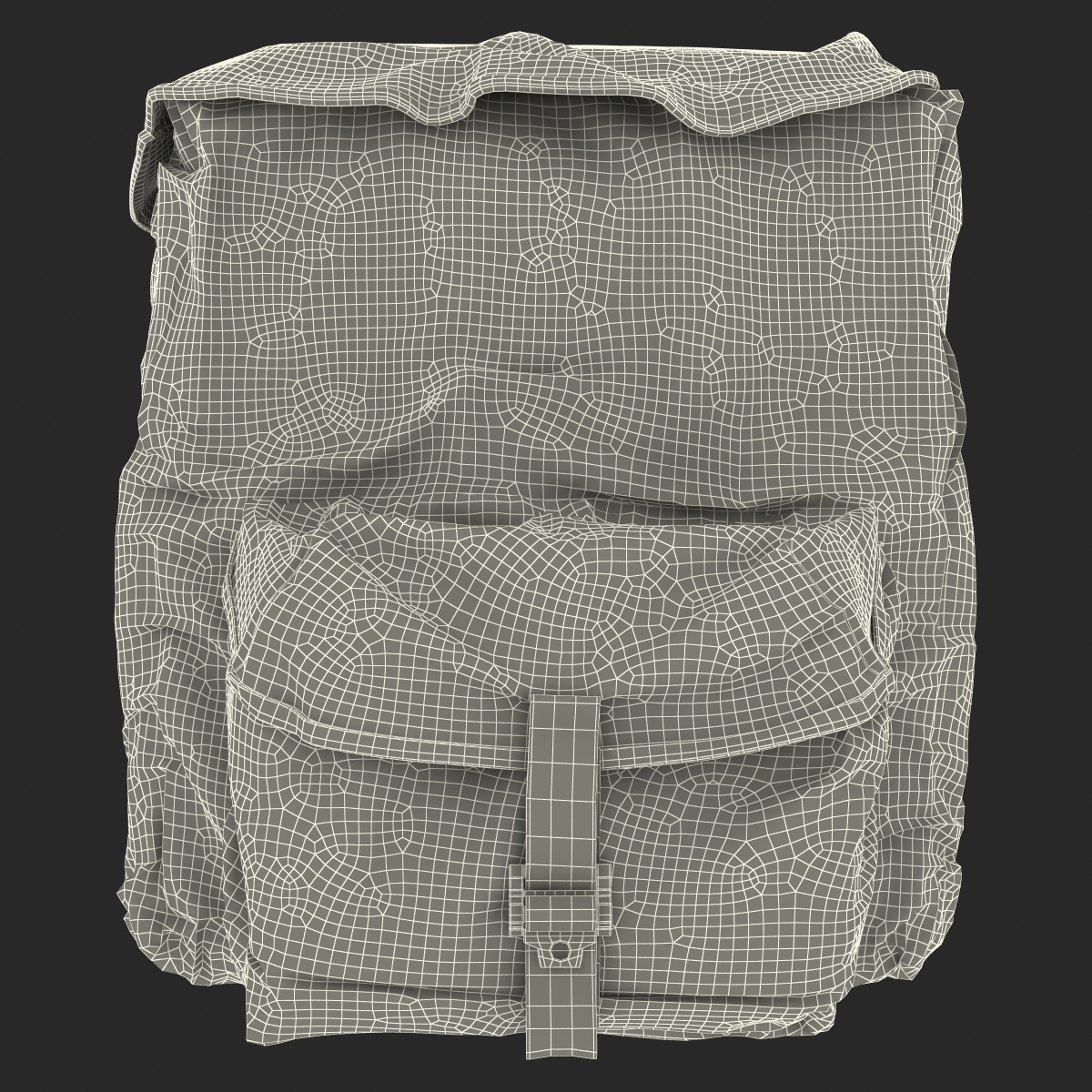 3D Army Backpack model