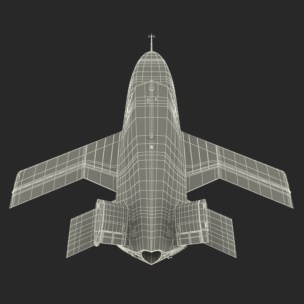 3D model EADS Barracuda UAV Rigged