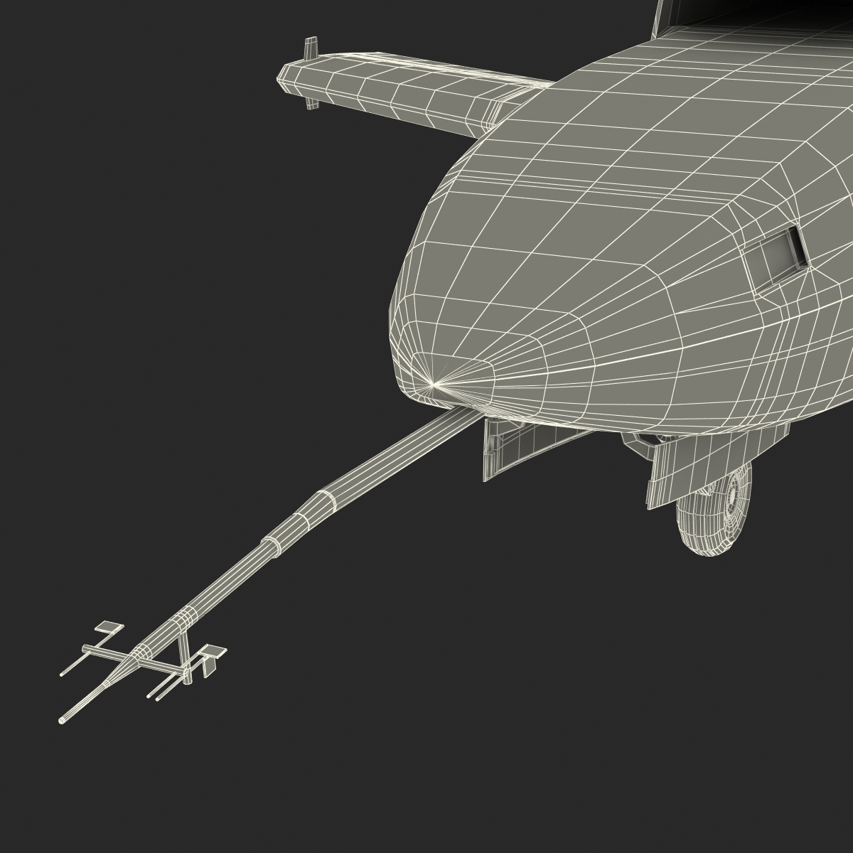 3D model EADS Barracuda UAV Rigged