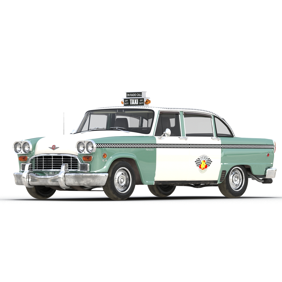 3D model Checker Taxicab 1982