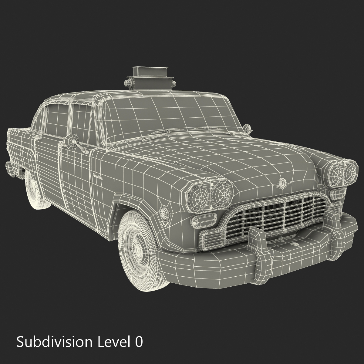 3D model Checker Taxicab 1982