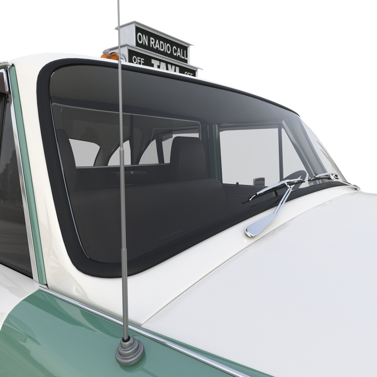 3D Checker Taxicab 1982 Simple Interior