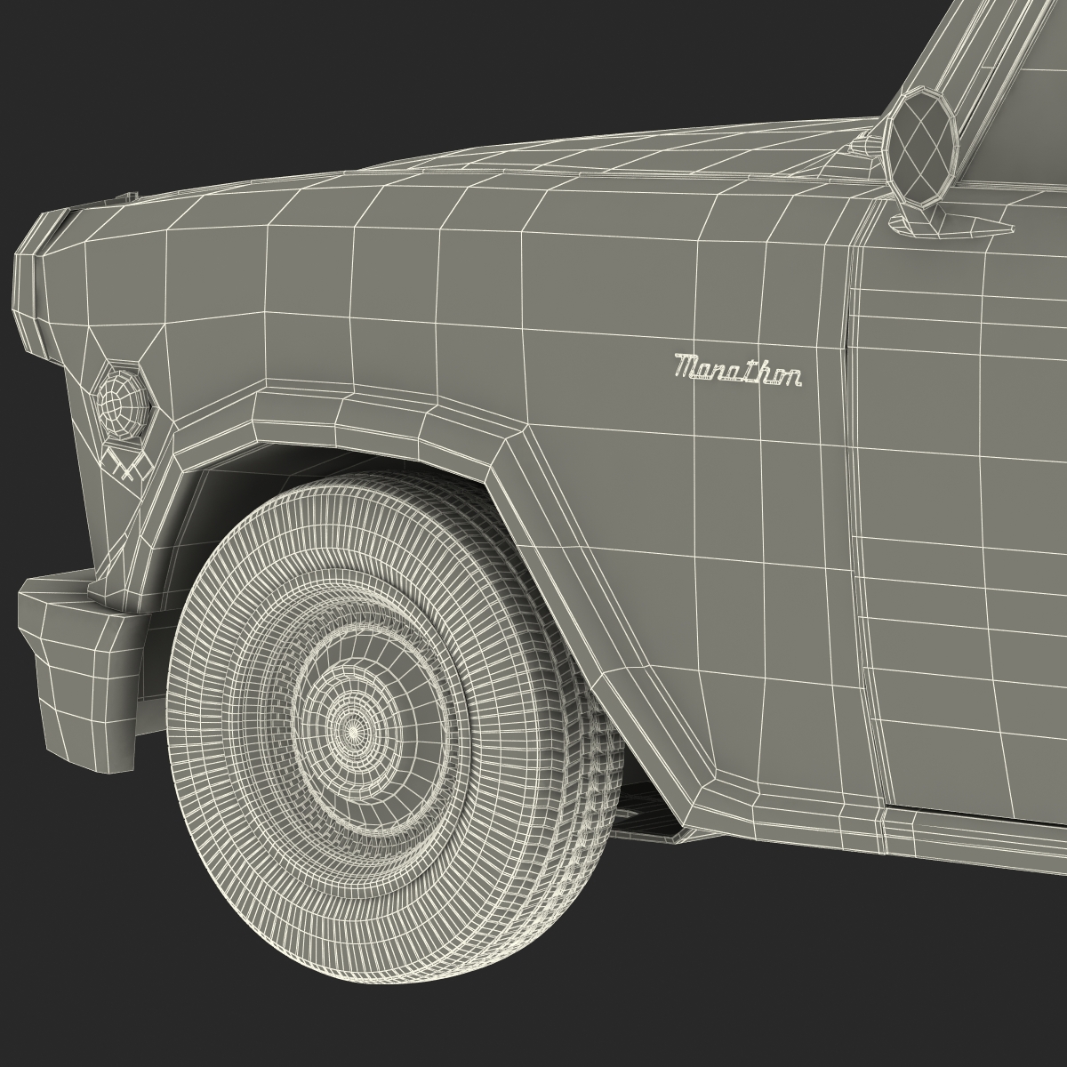 3D Checker Taxicab 1982 Simple Interior