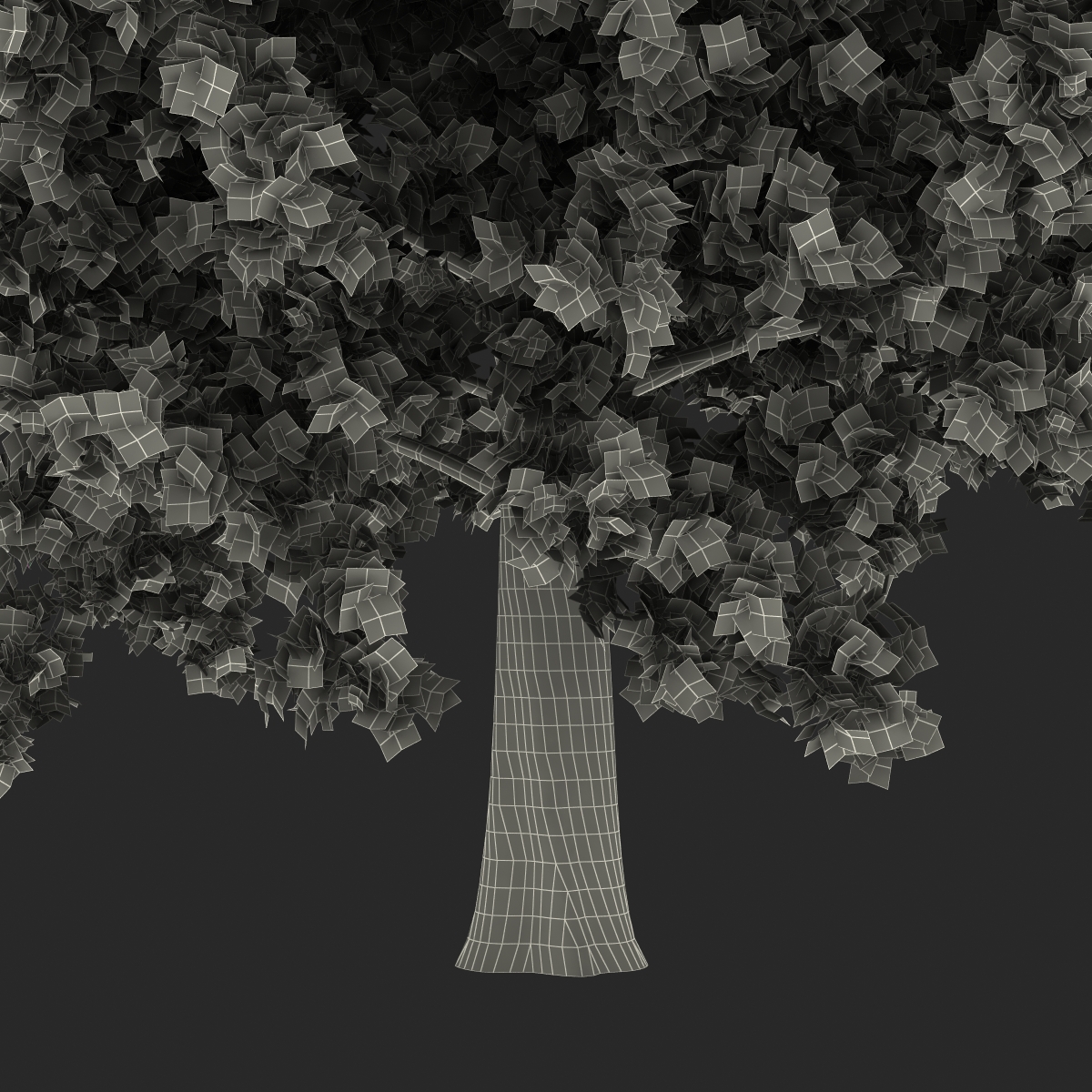 Red Oak Tree Summer 3D model