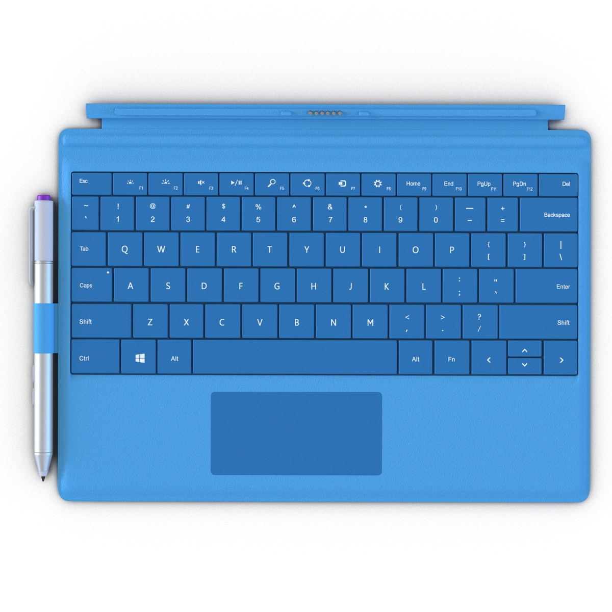 3D Microsoft Surface 3 Keyboard model