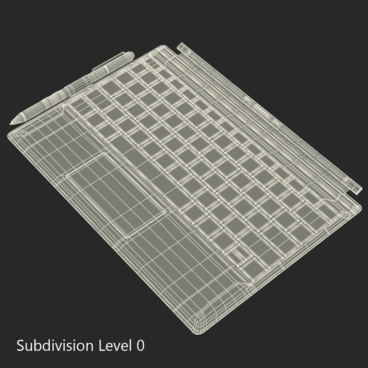 3D Microsoft Surface 3 Keyboard model