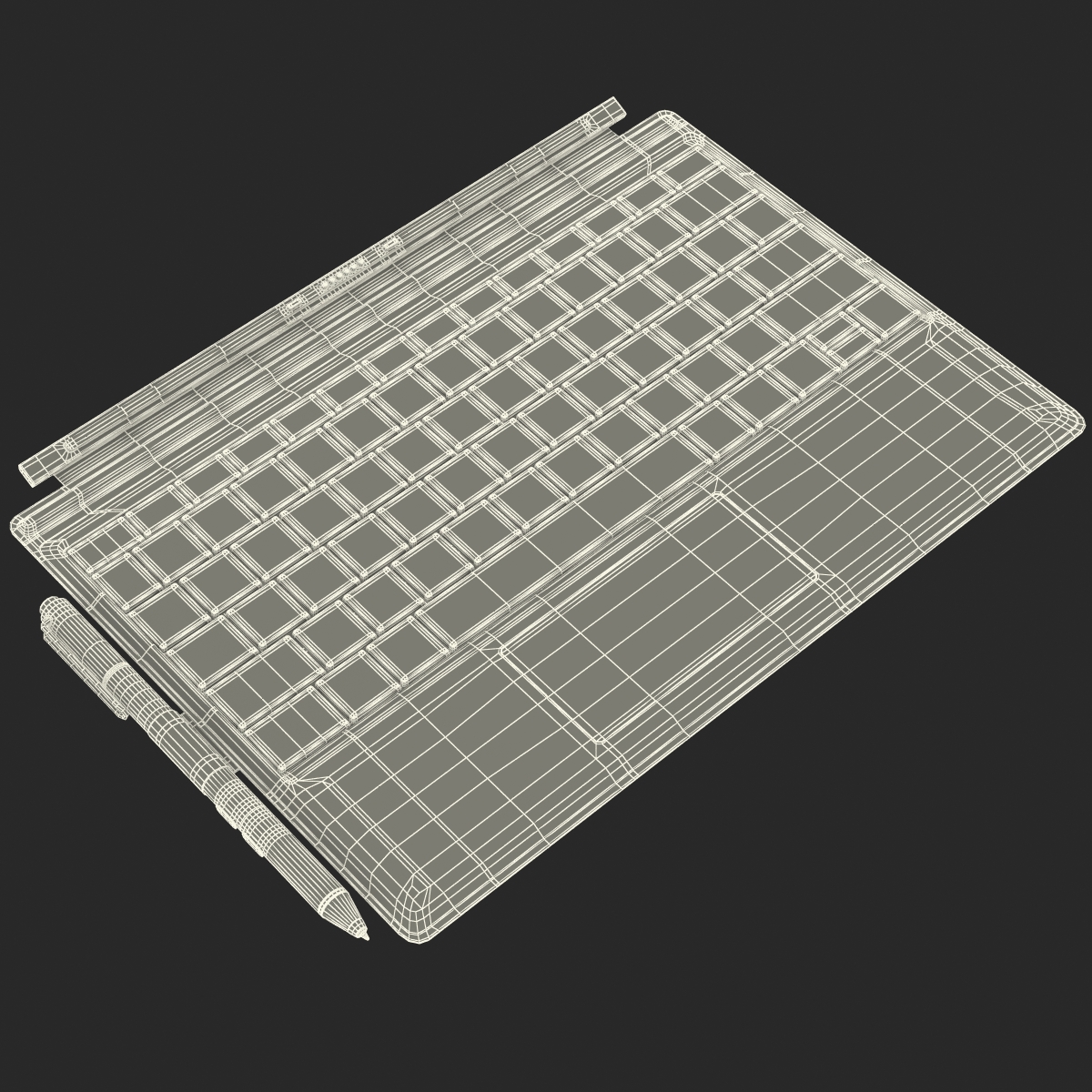 3D Microsoft Surface 3 Keyboard model