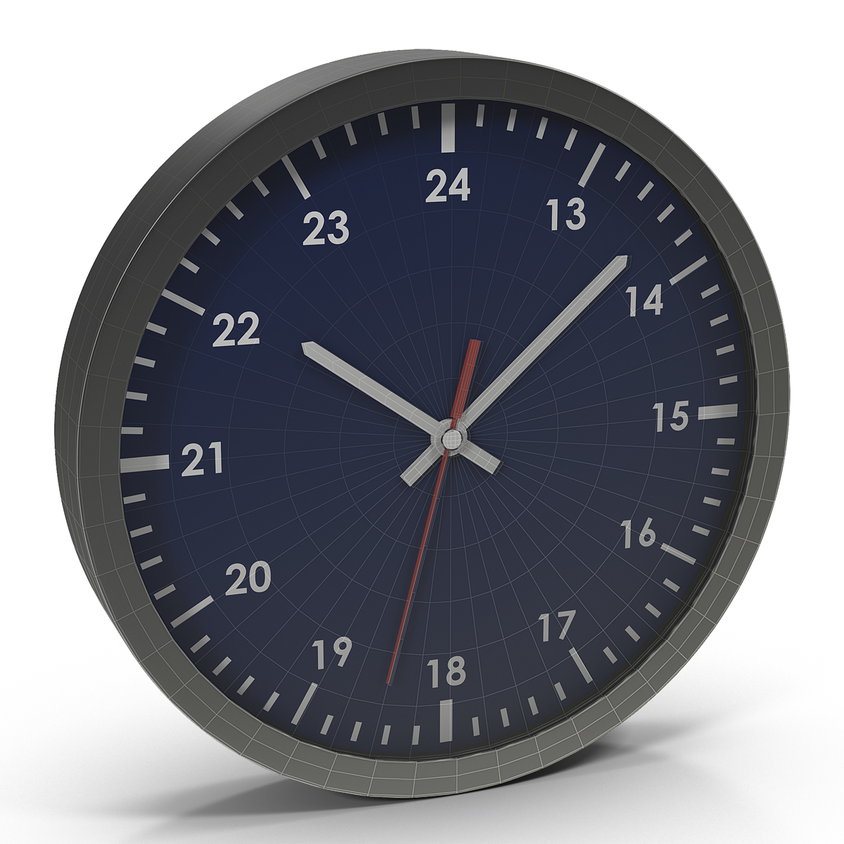 Office Clock Blue 3D