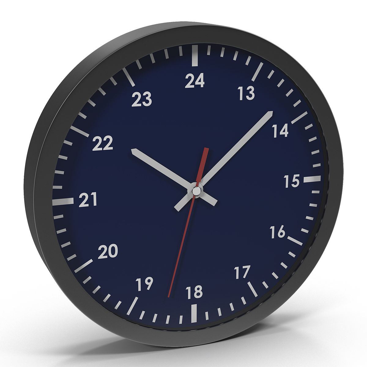 Office Clock Blue 3D