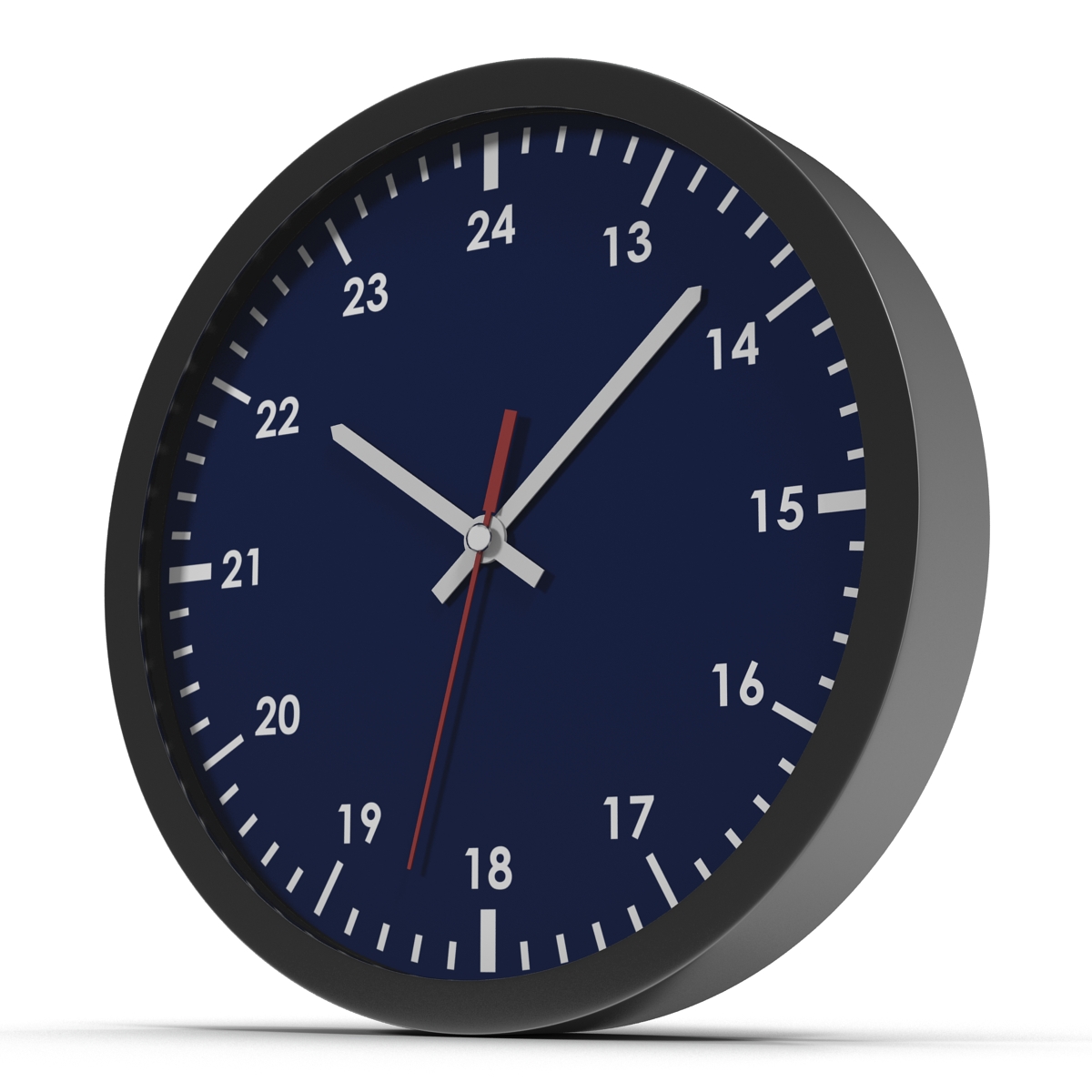 Office Clock Blue 3D