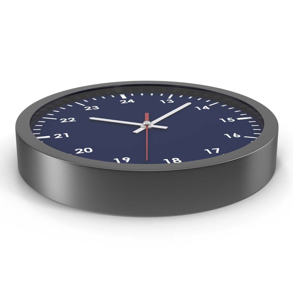 Office Clock Blue 3D