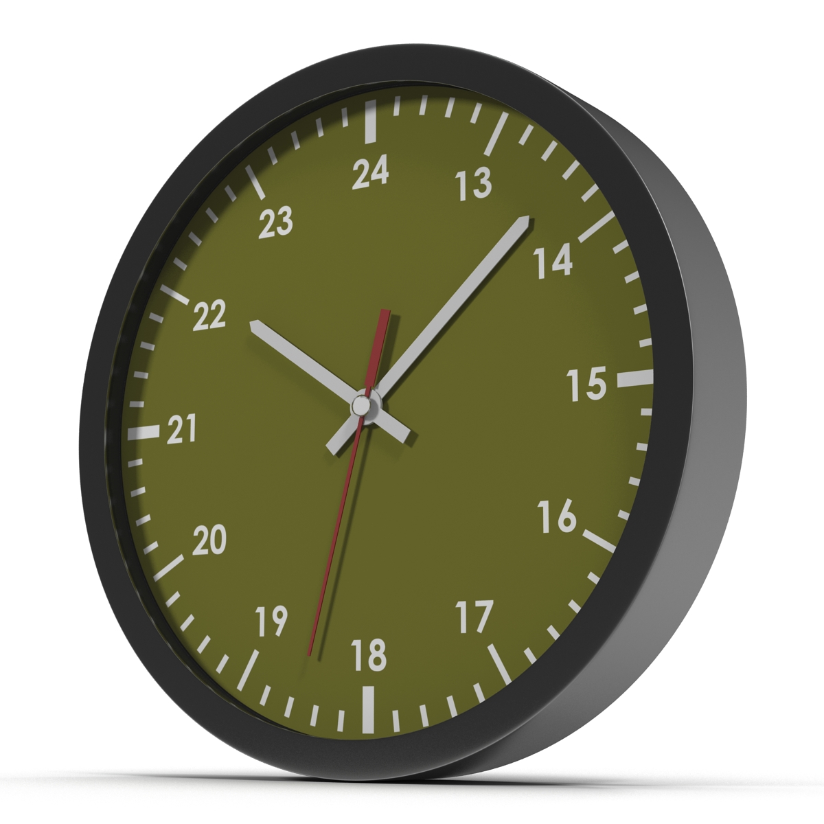 3D Office Clock Green model