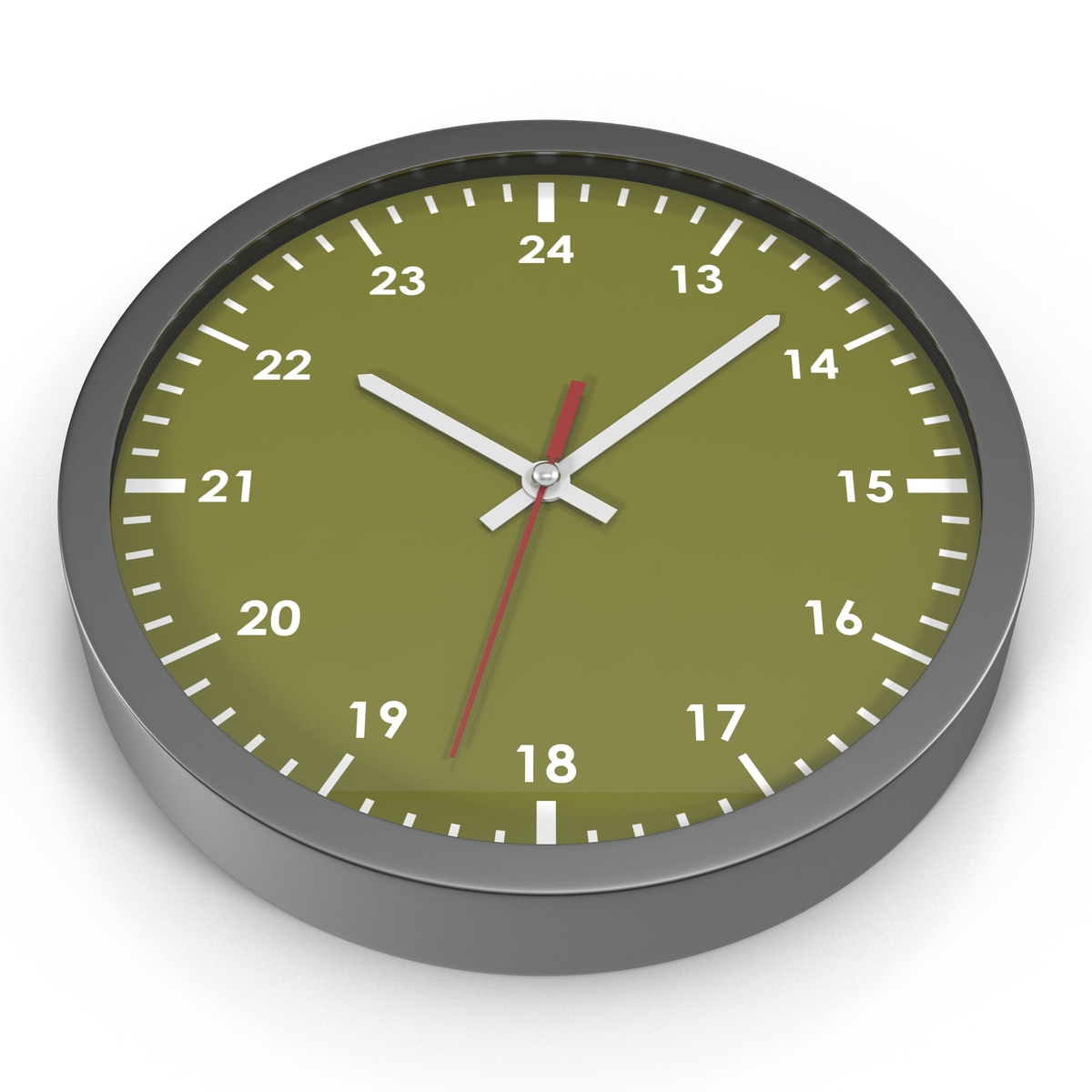 3D Office Clock Green model