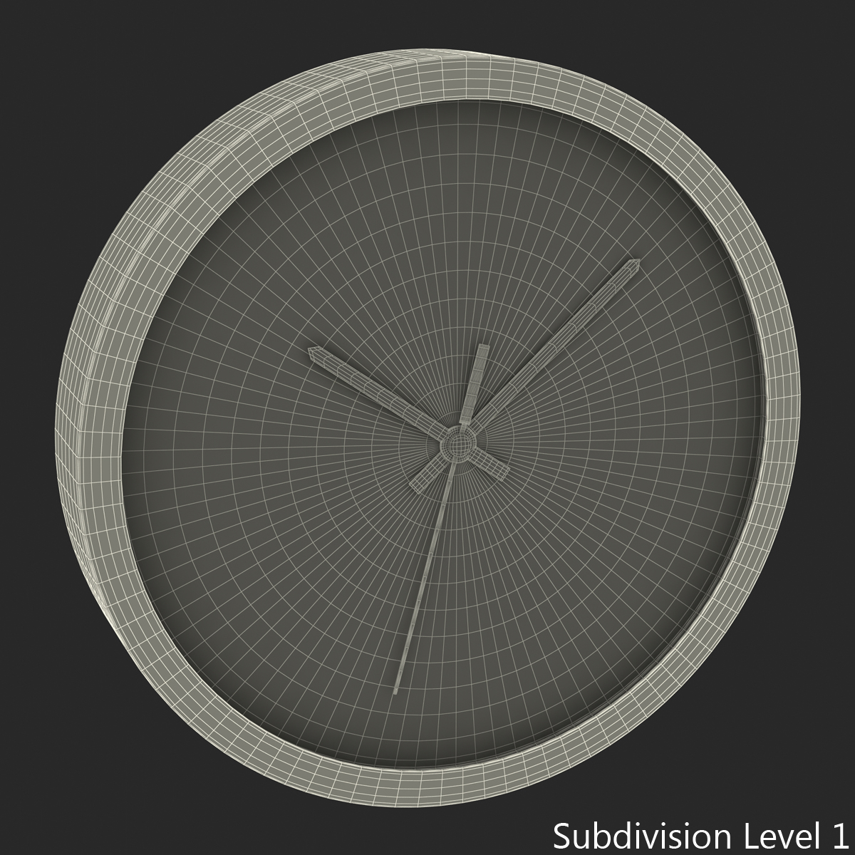 3D Office Clock Green model