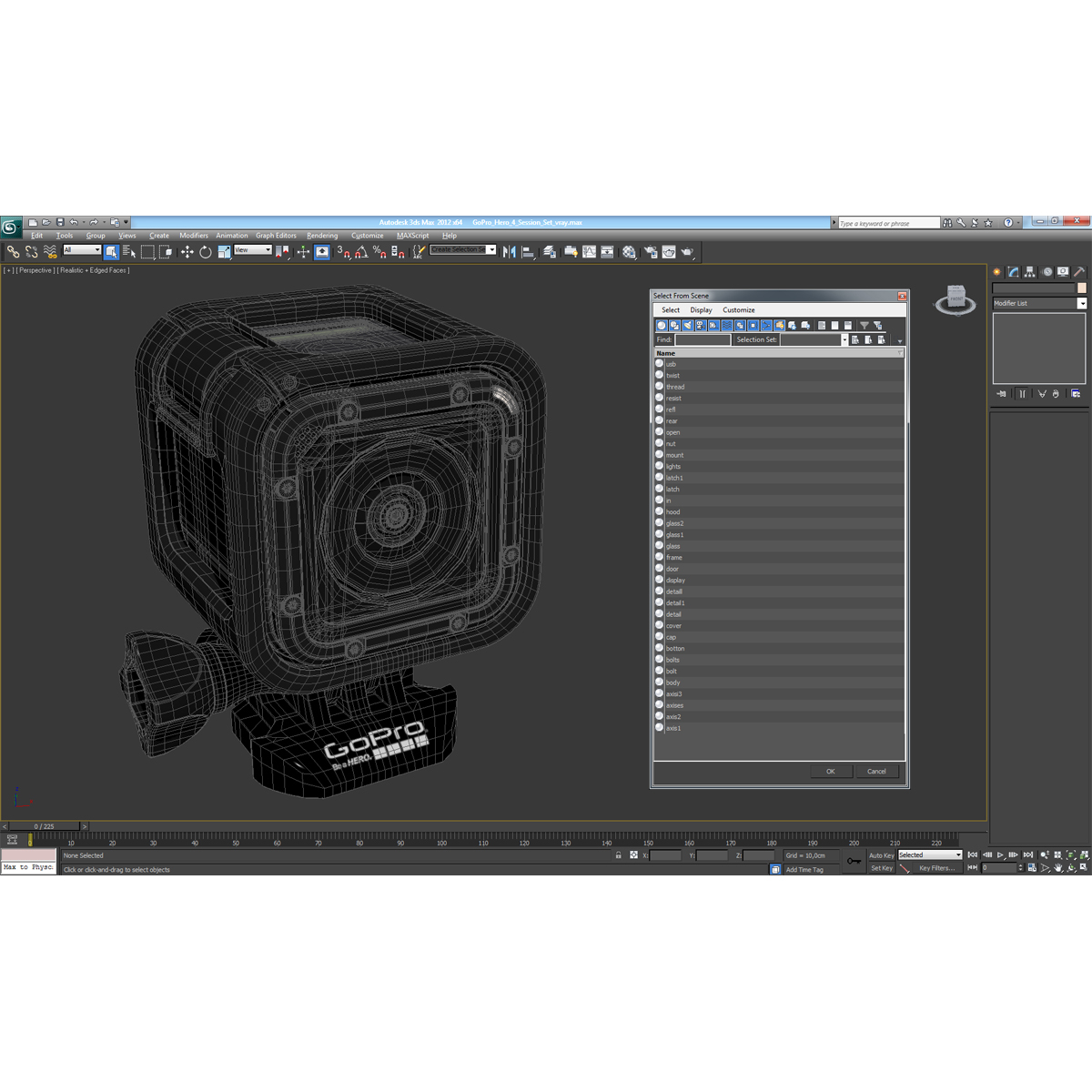 GoPro Hero 4 Session Set 3D model