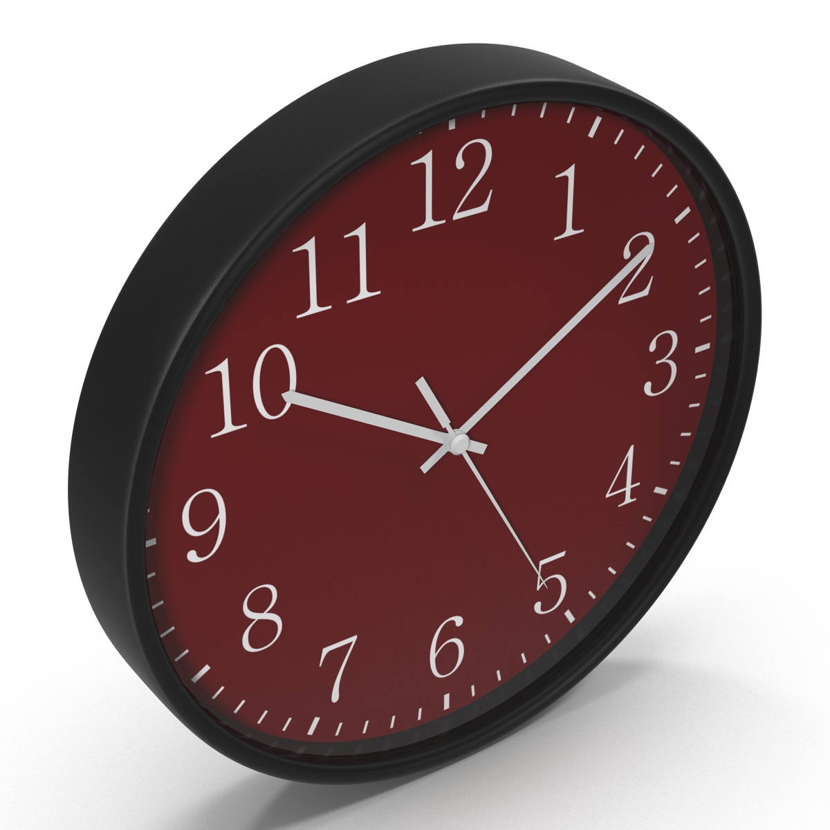 3D Office Clock 2 Red model