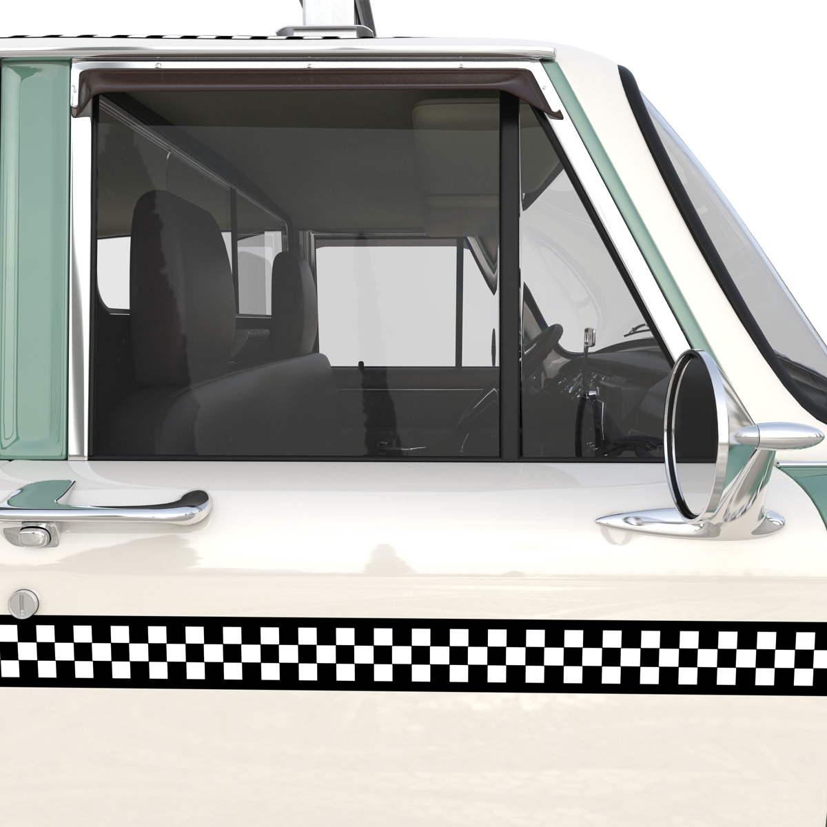 Checker Taxicab 1982 Rigged 3D