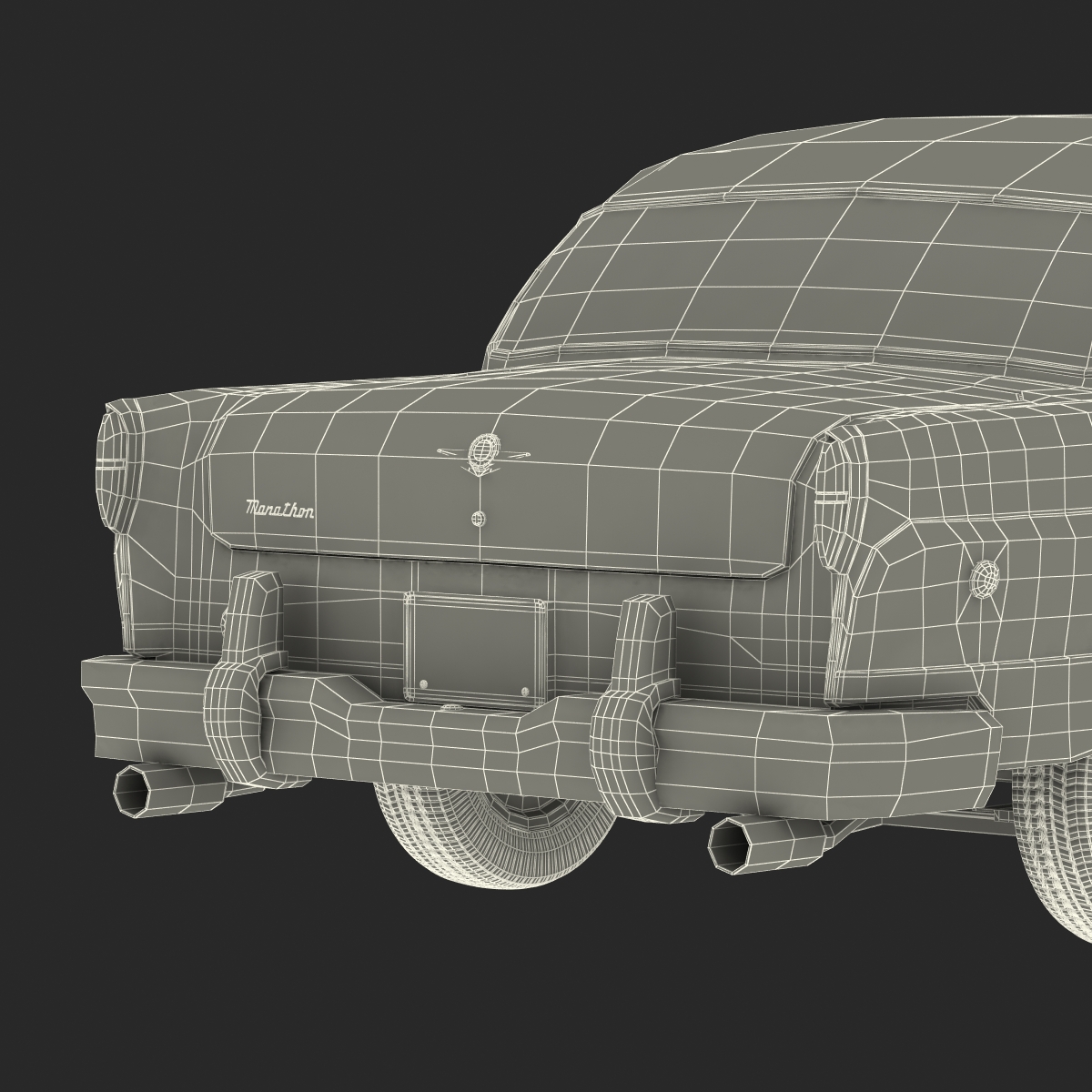 Checker Taxicab 1982 Rigged 3D